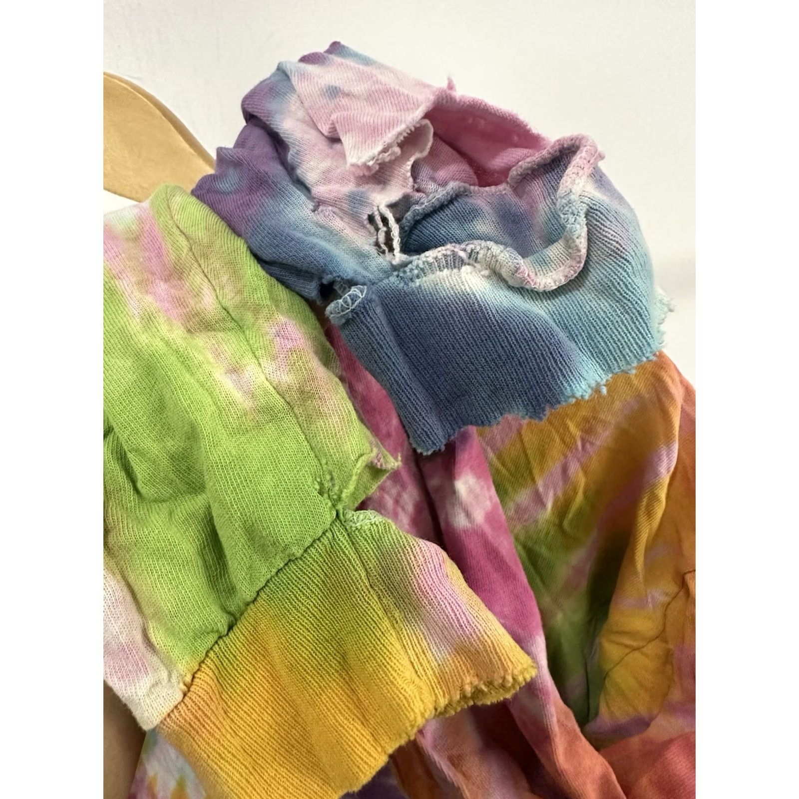 Delta VTG Delta T-Shirt Long Sleeve L Multicolor Distressed Thrashed Worn Cotton Grunge 90s Workwear Mens Size US L / EU 52-54 / 3 - 8 Thumbnail