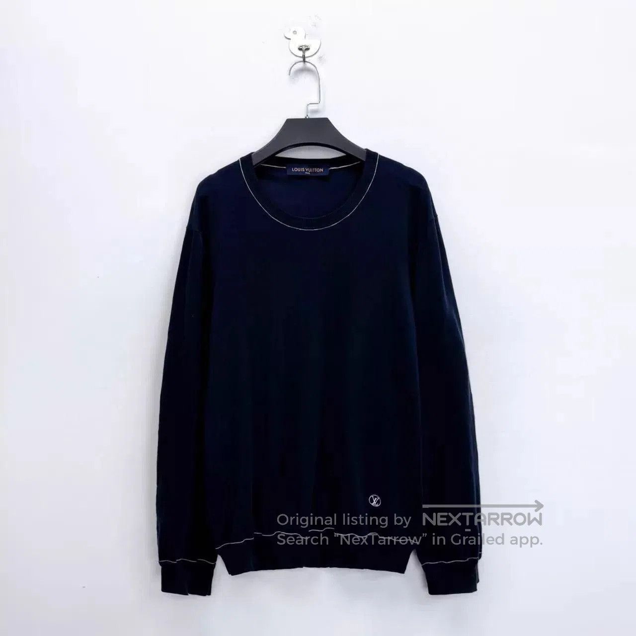 Louis Vuitton Blue Long Sleeve Crewneck Top. Size US XL / EU 56 / 4 - 1 Thumbnail