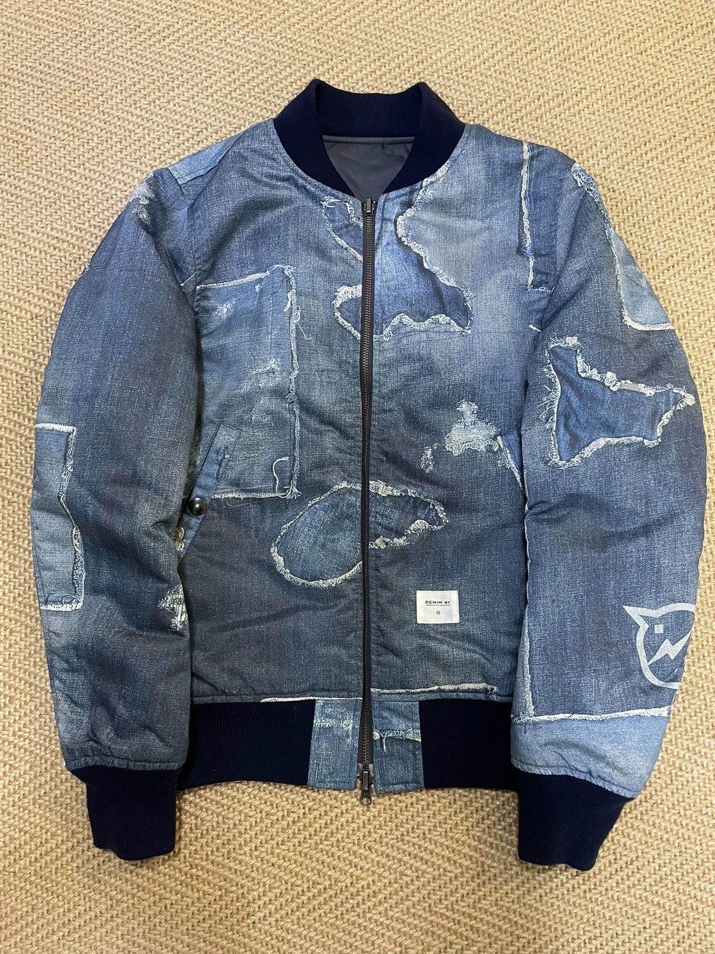 Vanquish DENIM BY VANQUISH x FRAGMENT 2Sided Jacket Bk/Bl M Size US M / EU 48-50 / 2 - 1 Thumbnail