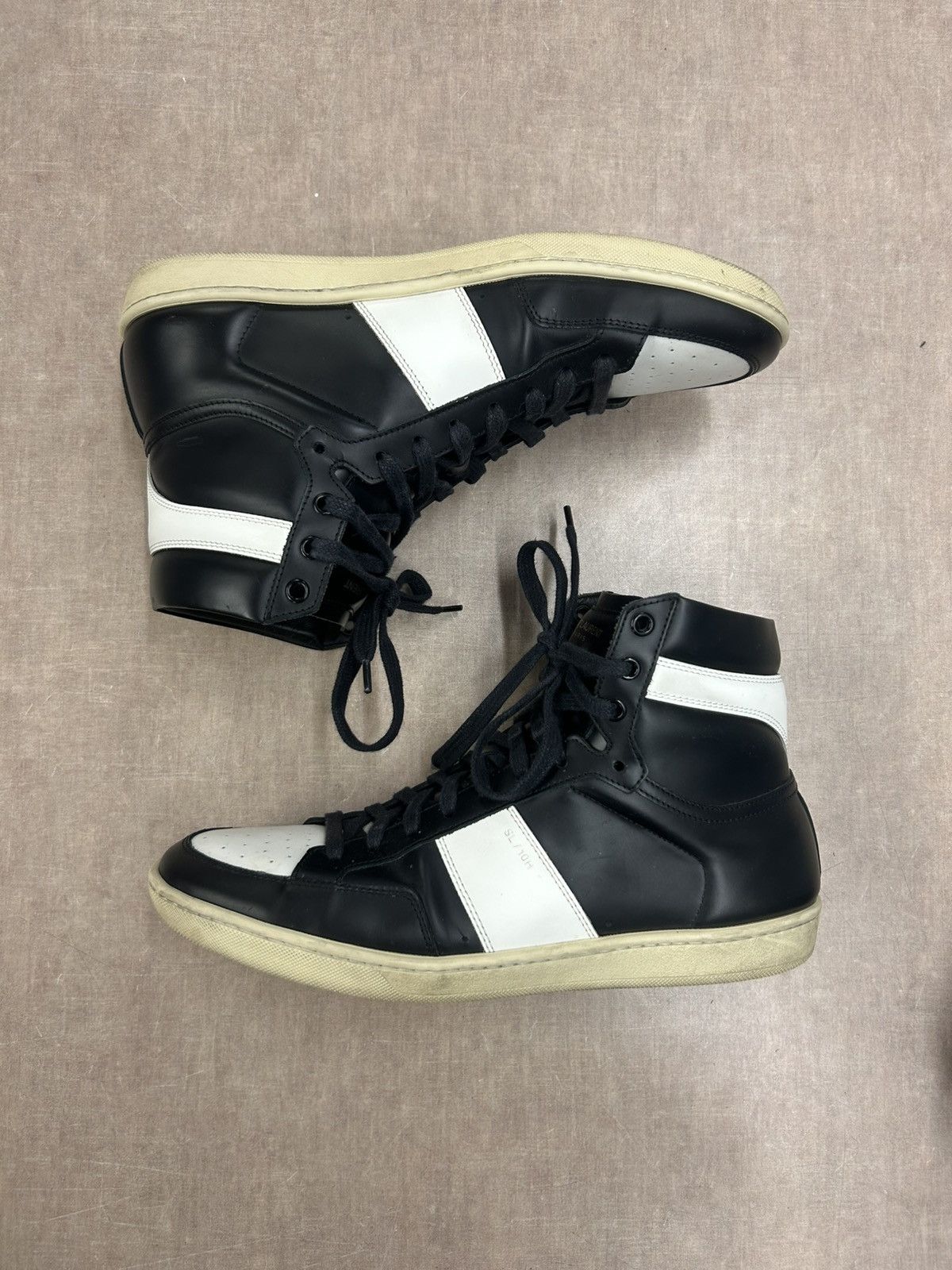 Saint Laurent Paris Saint Laurent SL10H Court Classic black white High Top Size US 9 / EU 42 - 3 Thumbnail