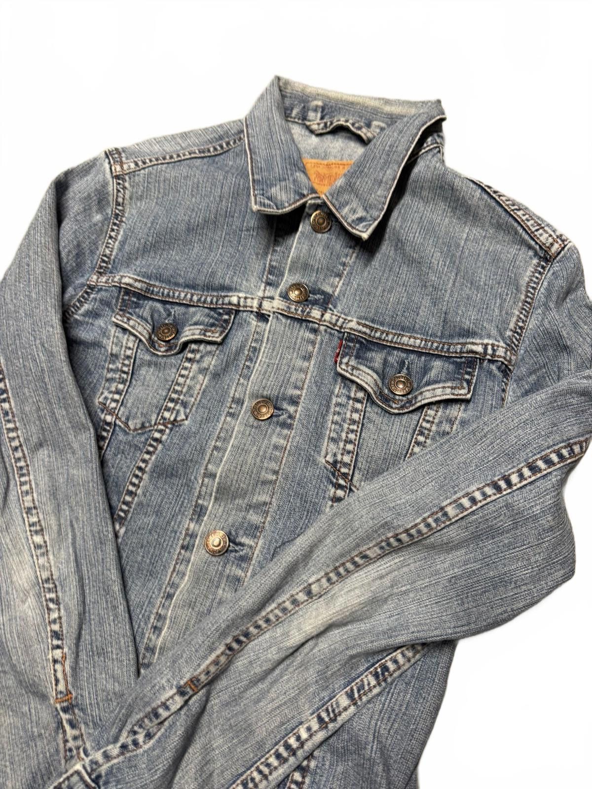 Designer Levi Strauss Denim Jacket for Girls - Classic Blue Size US M / EU 48-50 / 2 - 4 Thumbnail