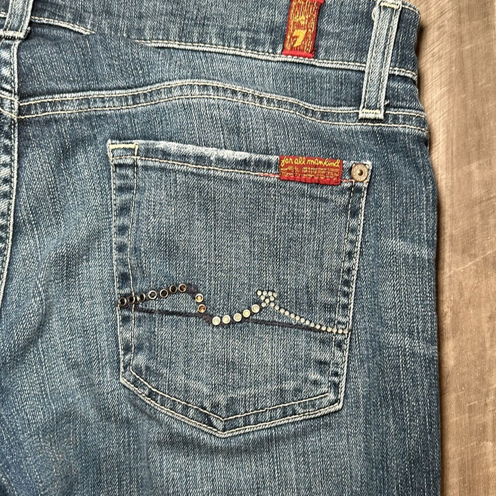7 For All Mankind 7 For All Mankind Roxanne Relaxed Skinny Jeans - 29 Size 29" - 4 Thumbnail
