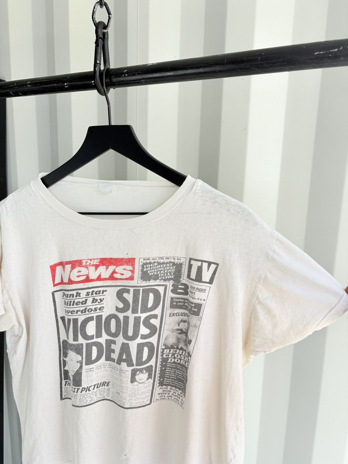 Band Tees Thrashed Sid Vicous Faded Distressed Grunge Band Size US M / EU 48-50 / 2 - 3 Thumbnail