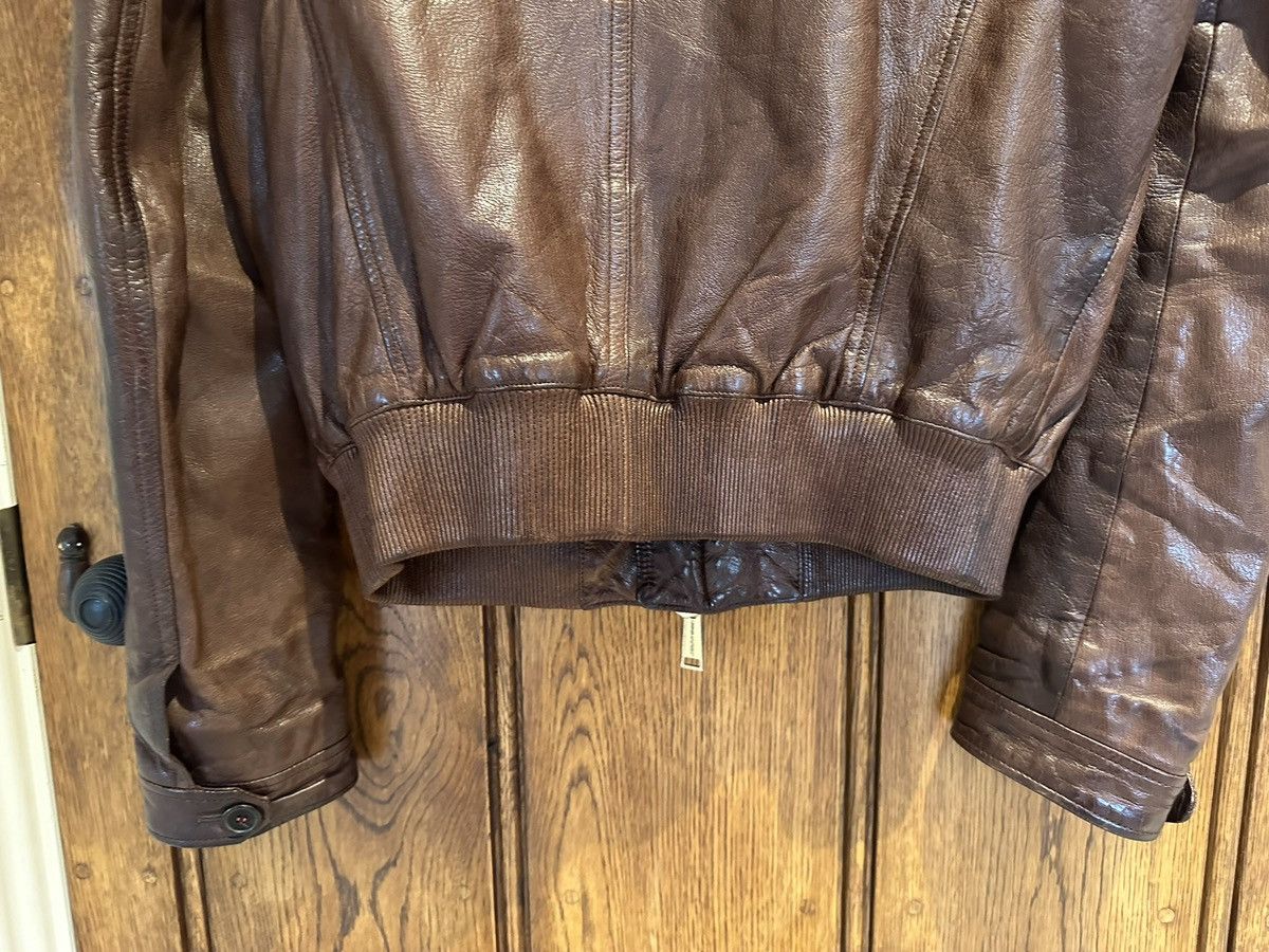 Dsquared2 SS09 Dsquared archive brown leather jacket grail Size US M / EU 48-50 / 2 - 20 Thumbnail
