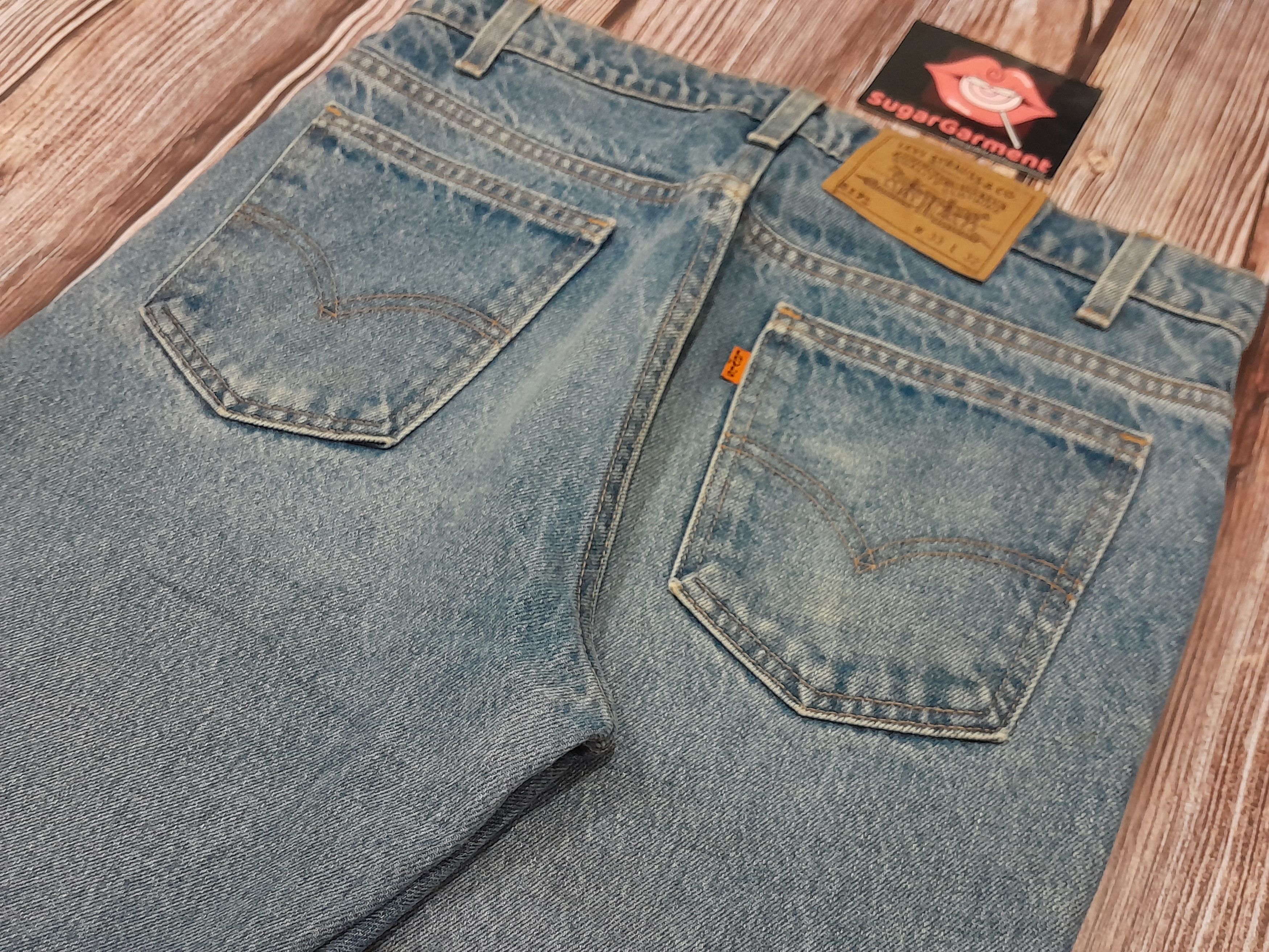 Levi's Levis 517 Jeans Bootcut Flare Bell Bottom Orange Tab Vintage Size US 33 - 19 Thumbnail