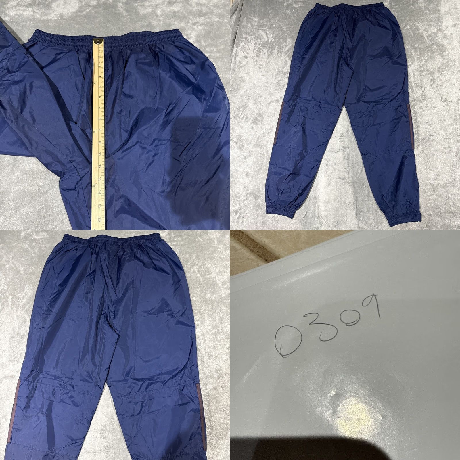 Adidas VINTAGE Adidas Team Track Pants Mens XL Blue Red 3 Stripes Lined Nylon Zip 90s Basketball Gym Running Shirts/Pants Men Size US 36 / EU 52 - 8 Thumbnail