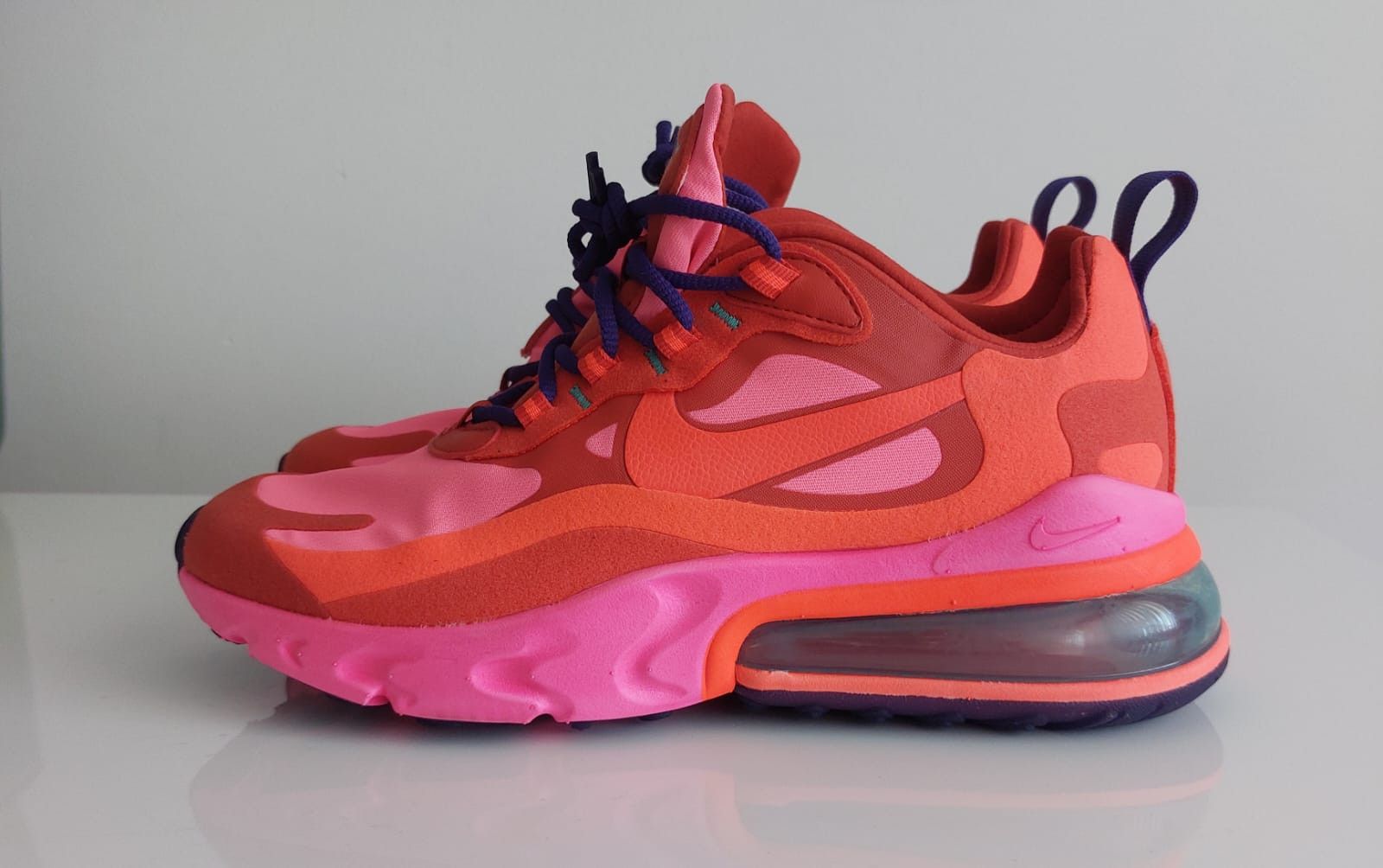 Nike Nike Air Max 270 React Mystic Red Size US 6.5 / IT 36.5 - 2 Thumbnail