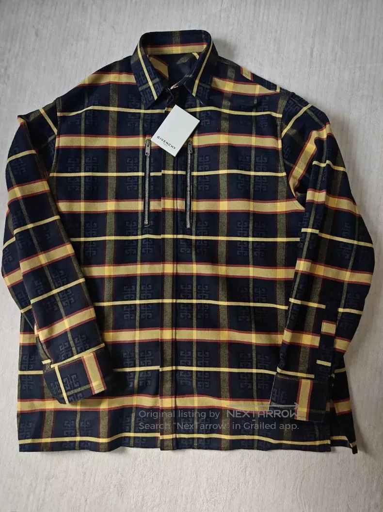Givenchy Givenchy Chic Plaid Denim Shirt Jacket Size US L / EU 52-54 / 3 - 1 Thumbnail