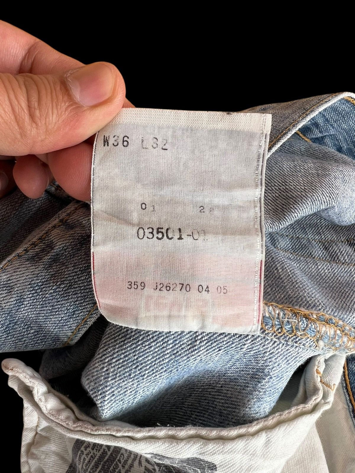 Levi's Vintage Levis 501 Nice Faded Distress Jean Size US 33 - 17 Thumbnail