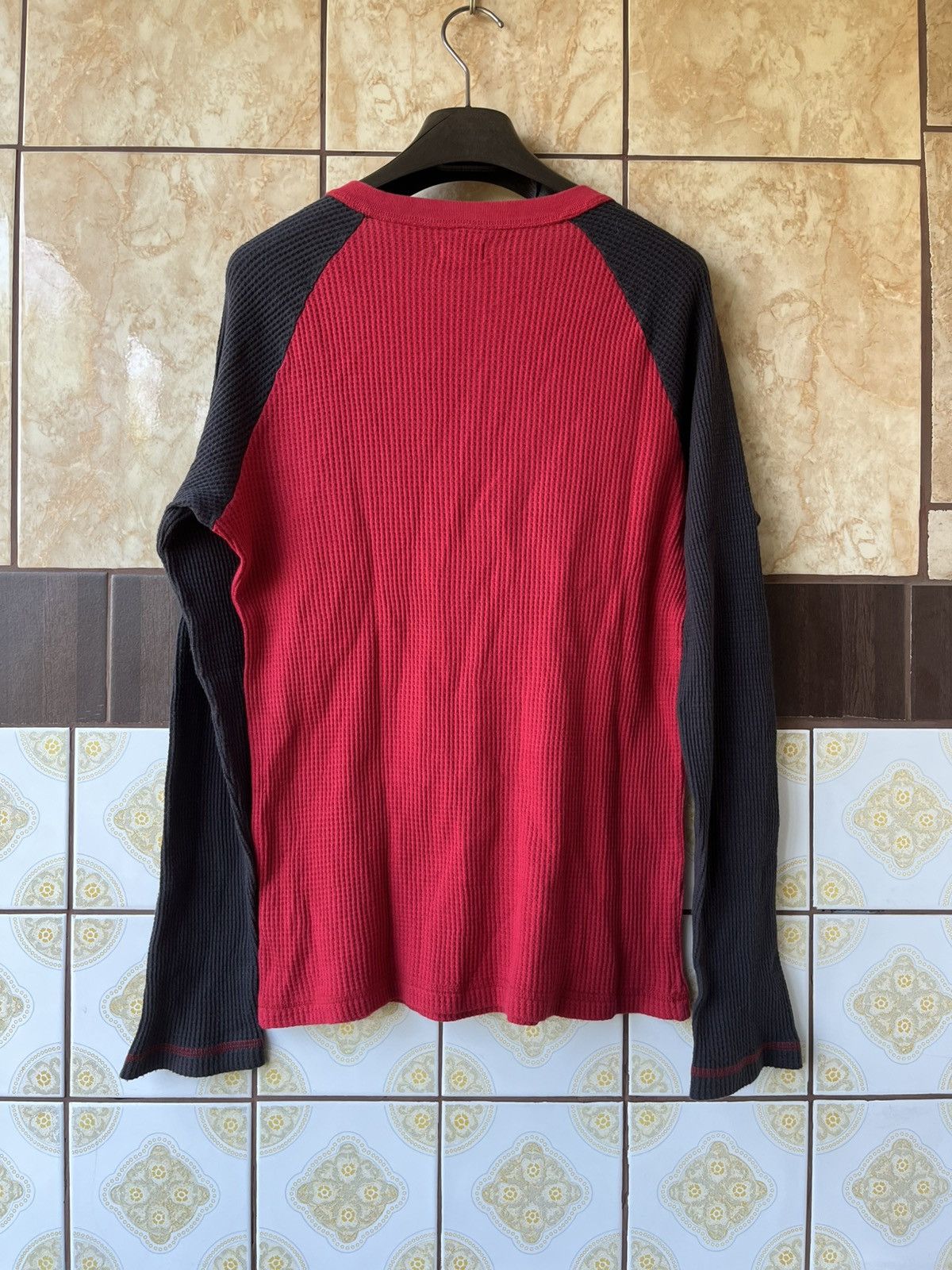 Armani Armani jeans 2000 waffle long sleeve Size US L / EU 52-54 / 3 - 3 Thumbnail