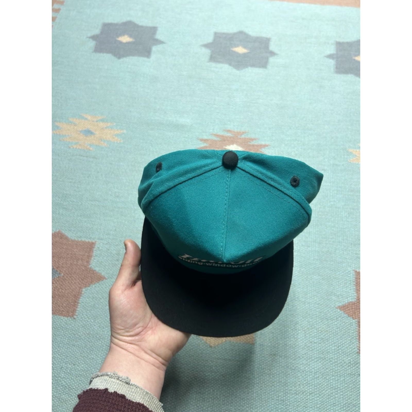 Altea VINTAGE SnapBack Hat Huron Michigan teal turquoise Adjustable Men Size ONE SIZE - 3 Thumbnail