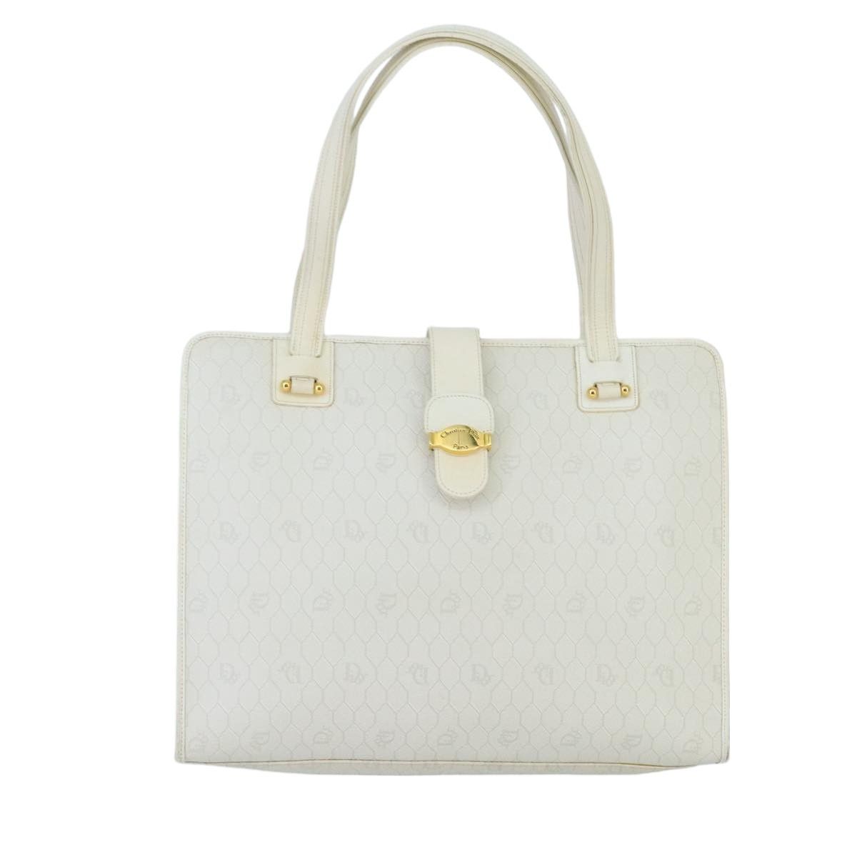 Dior Honeycomb White Canvas Shoulder Bag (Pre-Owned) Size ONE SIZE - 1 Thumbnail