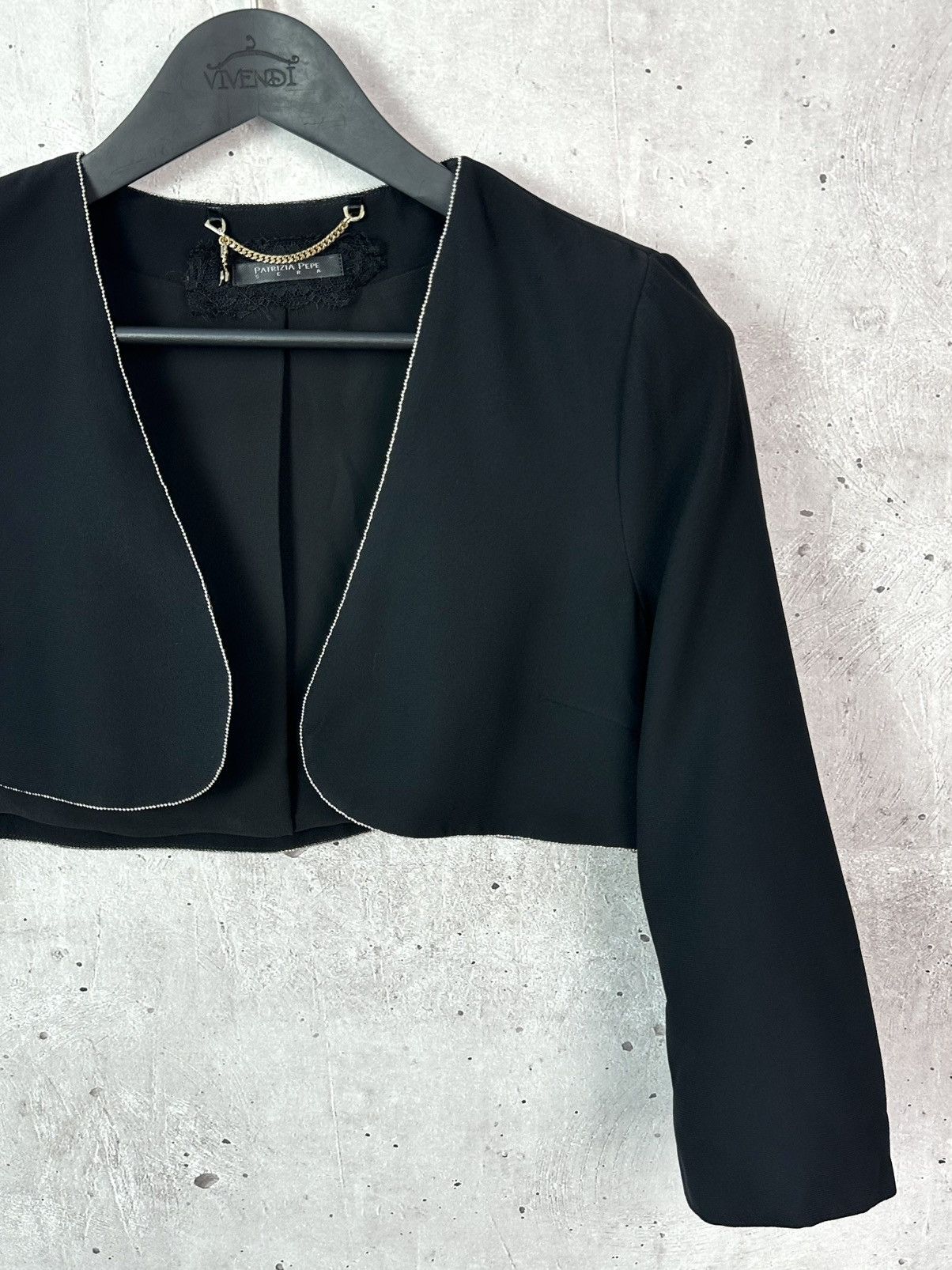 Patrizia Pepe NEW Patrizia Pepe Viscose Cropped Long Sleeve Blazer Jacket Size M / US 6-8 / IT 42-44 - 3 Thumbnail