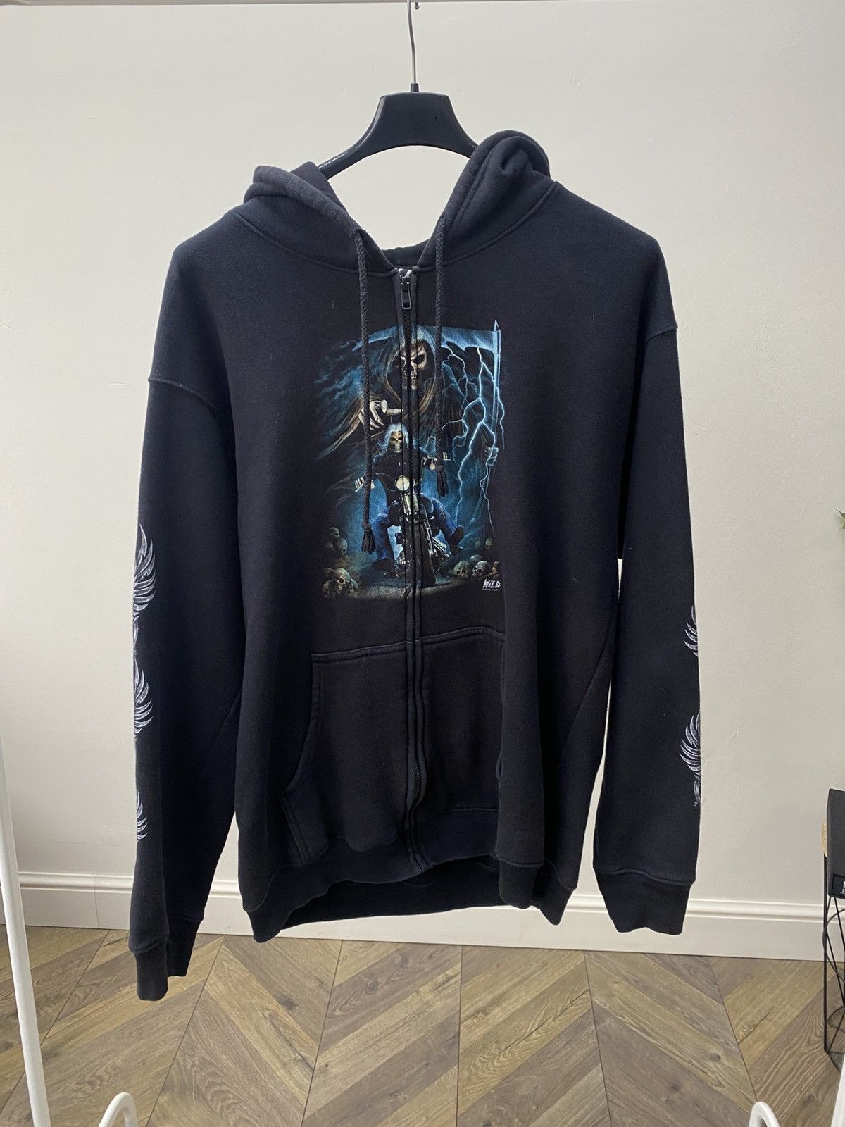 Other Vintage Wild Overprinted Hoodie Skull Size US XL / EU 56 / 4 - 1 Thumbnail
