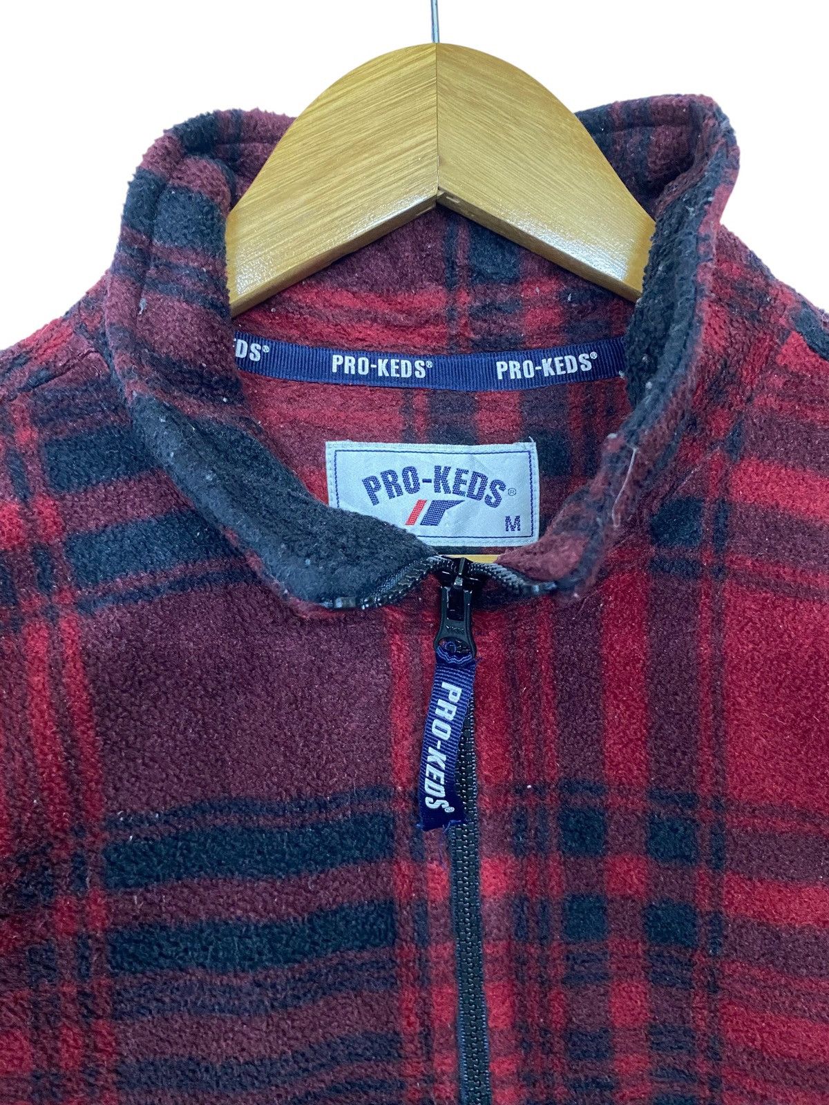 Pro-Keds Vintage Pro-Keds Checked Half Zipper Fleece Sweatshirt Size US M / EU 48-50 / 2 - 3 Thumbnail