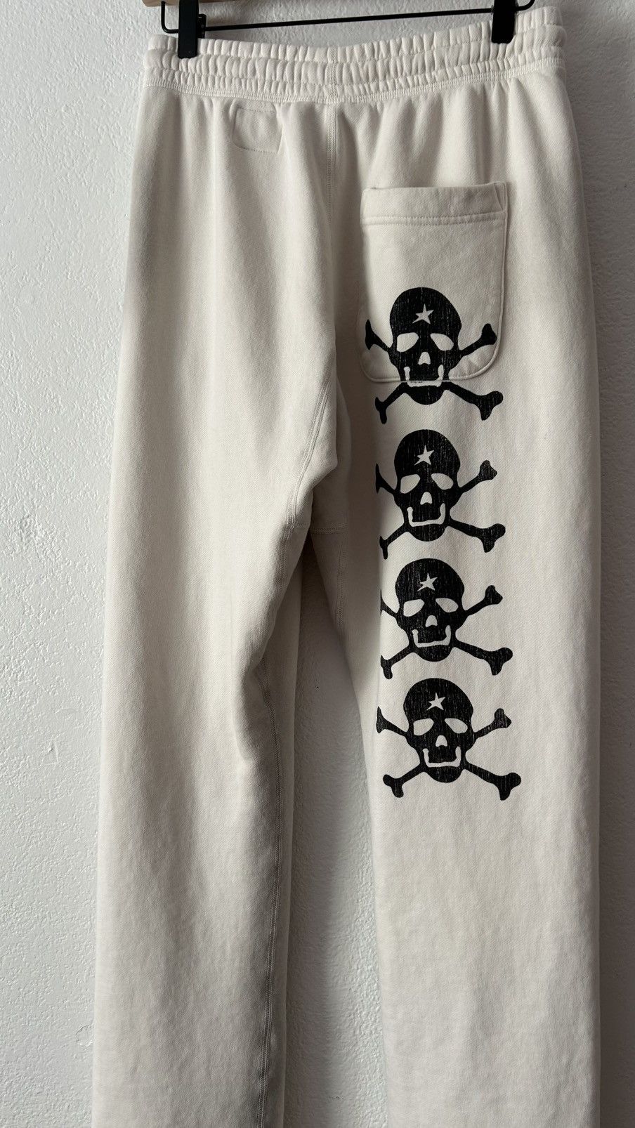 HELLSTAR Hellstar White Skull Sweat Pants Size US 30 / EU 46 - 9 Thumbnail