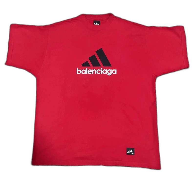 Balenciaga balenciaga x adidas red short sleeve t Size US M / EU 48-50 / 2 - 1 Thumbnail