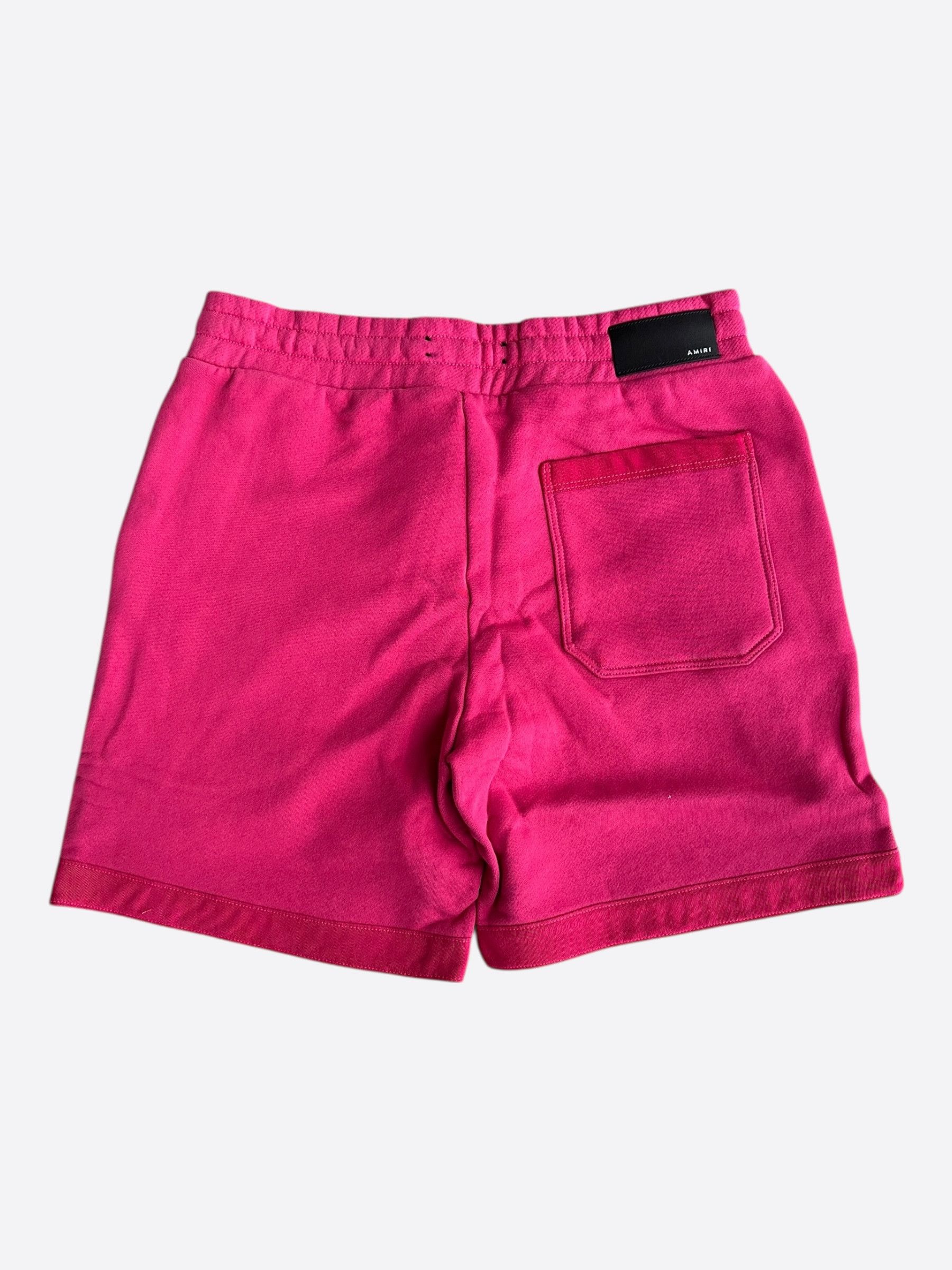 Amiri Amiri Pink & White Core Logo Shorts Size US 34 / EU 50 - 2 Thumbnail