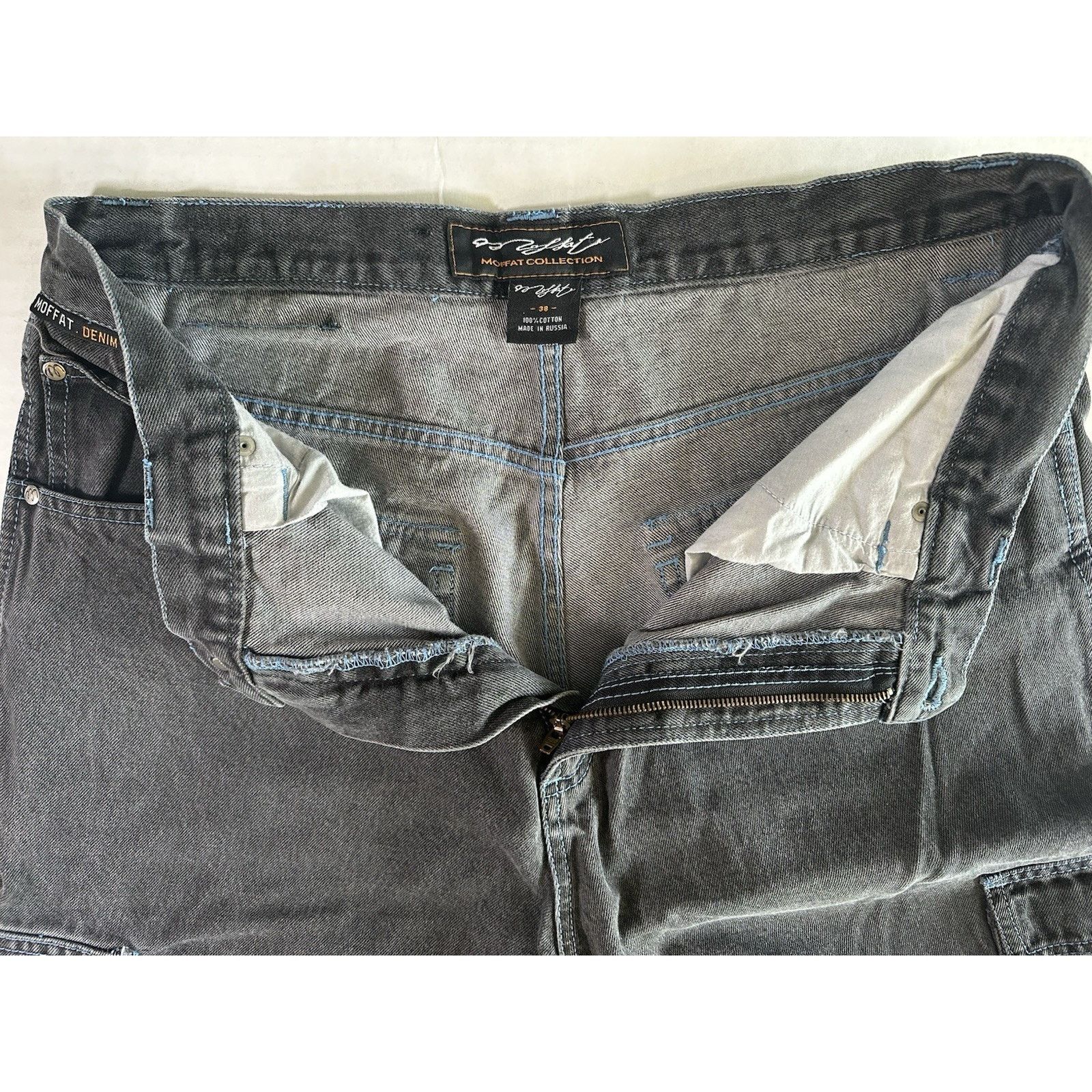 Other Moffat Baggy Cargo Shorts Black Denim sz 38 Hip Hop Y2K 90s Size US 38 / EU 54 - 12 Thumbnail