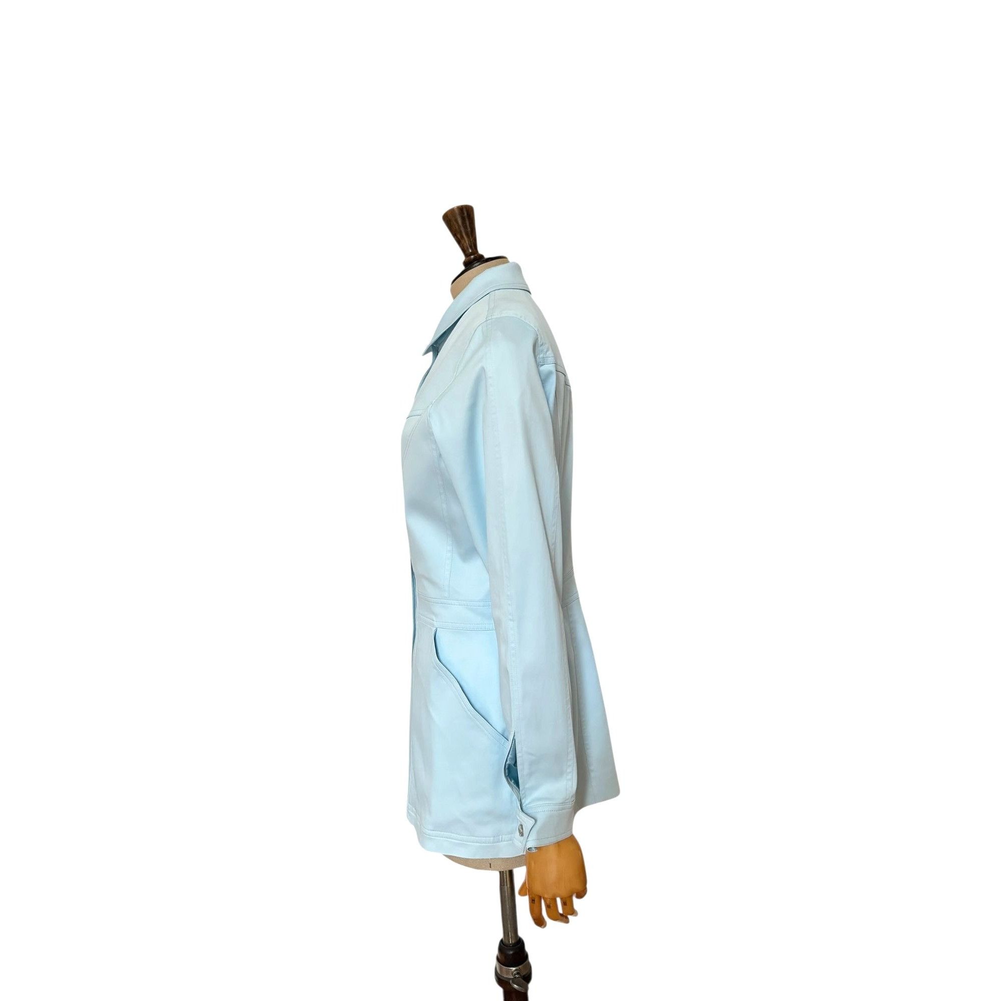 Thierry Mugler Vintage Light Blue Jacket / Dress Size M / US 6-8 / IT 42-44 - 2 Thumbnail