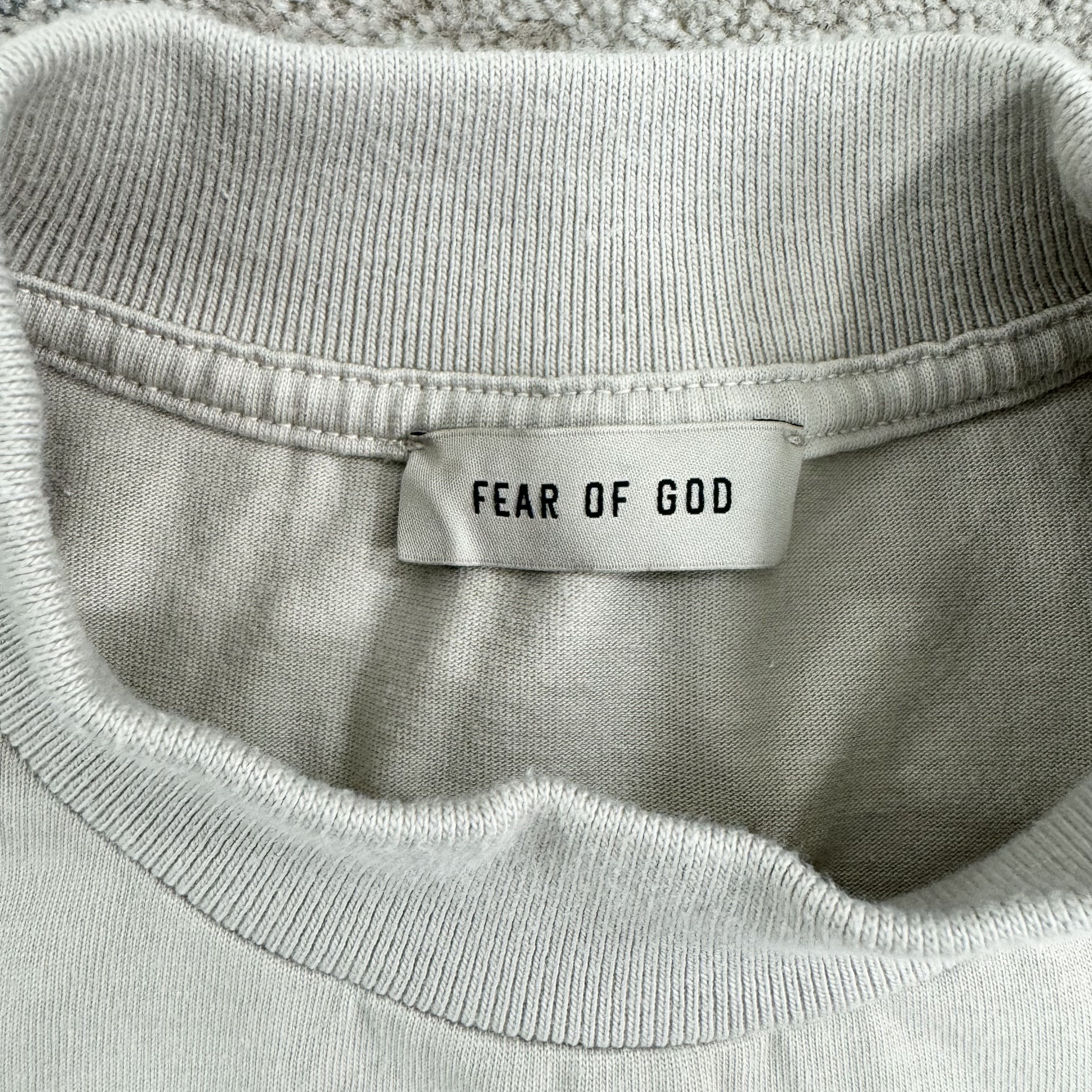 Fear of God Fear Of God Eternal Flocked T-Shirt In Beige RRP £250 Size US S / EU 44-46 / 1 - 5 Thumbnail