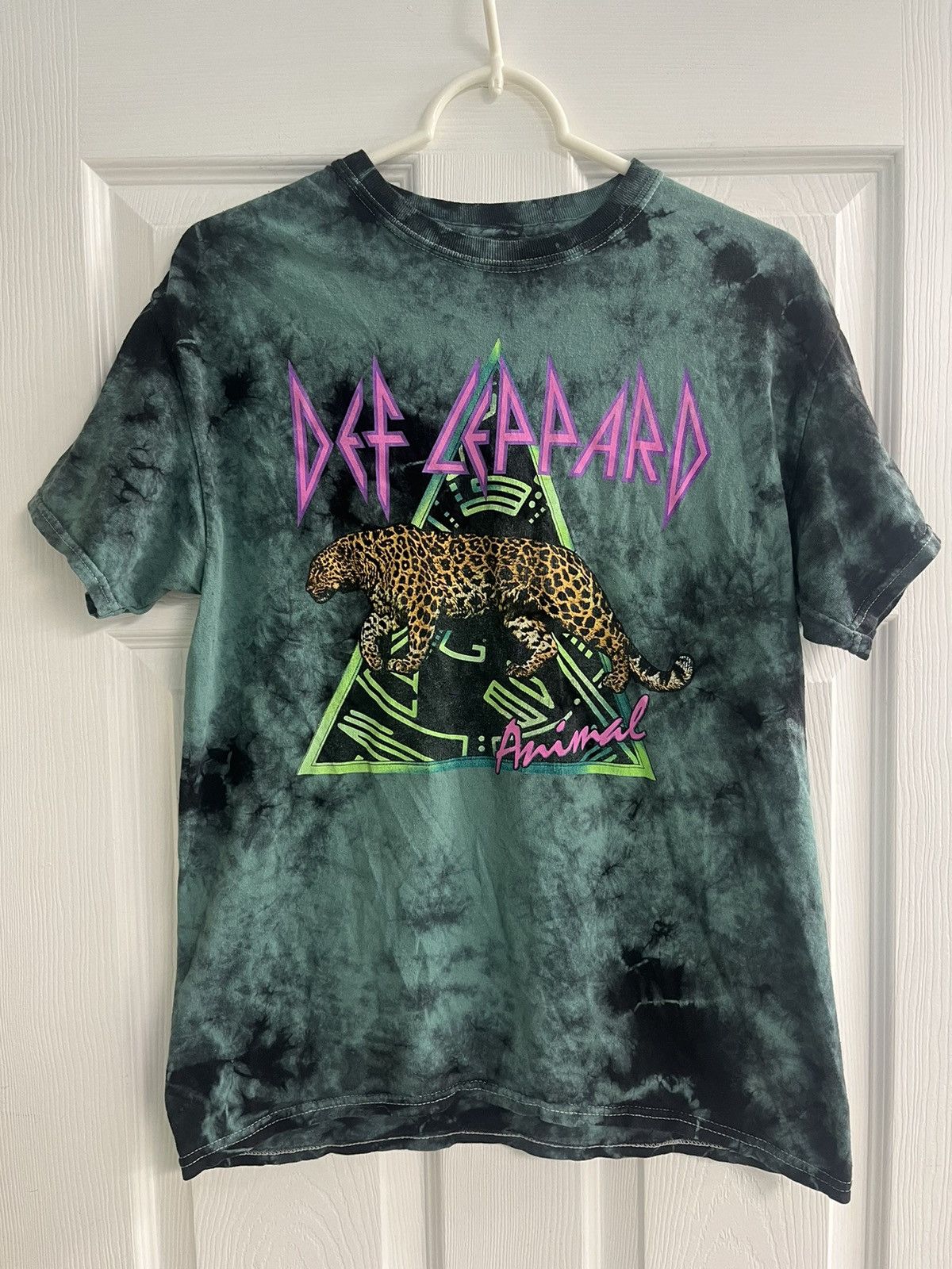Def Leppard Def Leppard Animal Green Tie Dye Graphic Tshirt Size US M / EU 48-50 / 2 - 1 Thumbnail