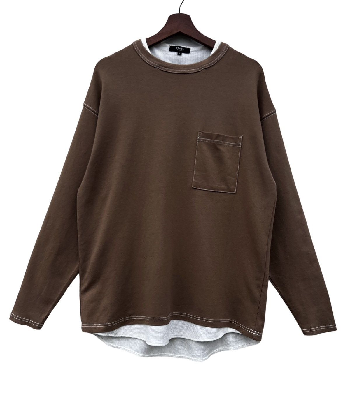 Beams Plus Beams Heart Double Roundneck Long Sleeve Size US M / EU 48-50 / 2 - 1 Thumbnail