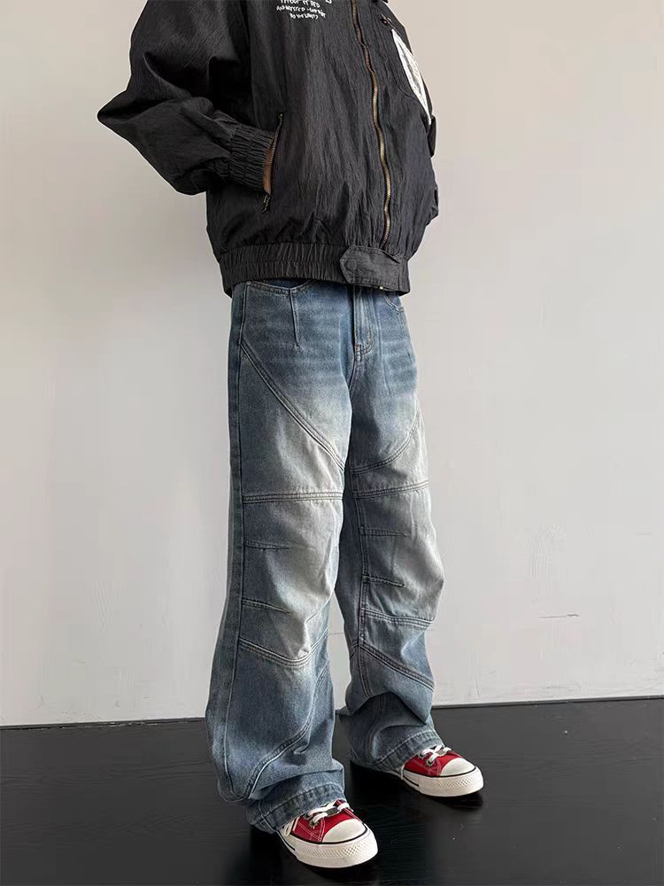 Designer × Jean × Vintage Street Hip Hop Deconstructed Baggy Jeans Size US 34 / EU 50 - 3 Thumbnail