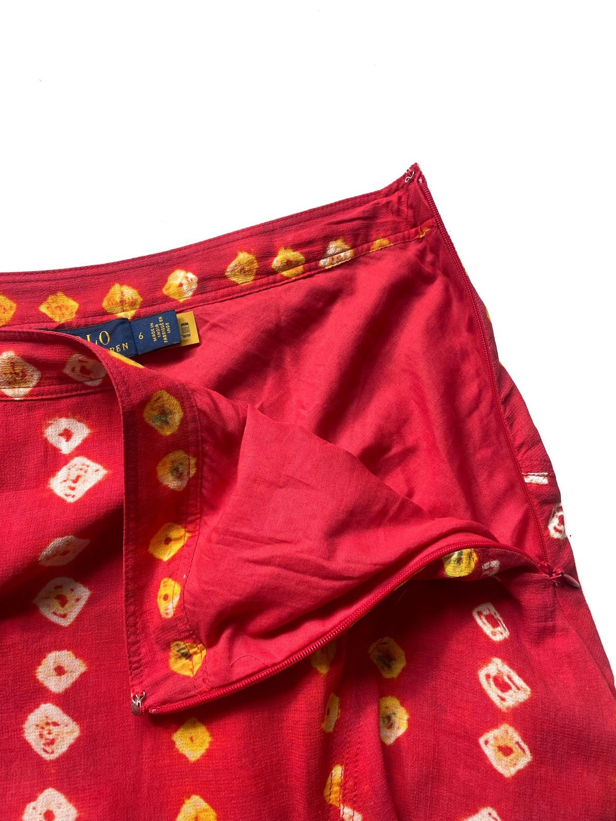 Designer × Polo Ralph Lauren Polo Ralph Lauren Red Cotton Maxi Skirt Size 6/M Made India Size 28" / US 6 / IT 42 - 8 Thumbnail
