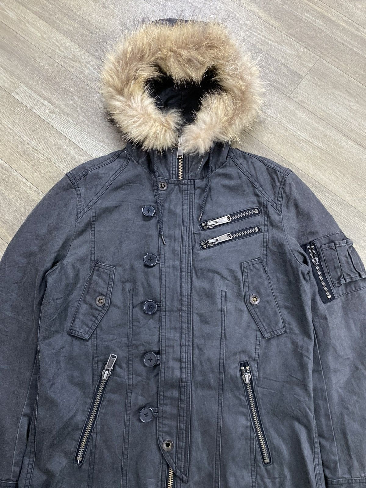 semanticdesign 2000s Semanticdesign Punk Seditionaries Military Fur Jacket Size US L / EU 52-54 / 3 - 4 Thumbnail