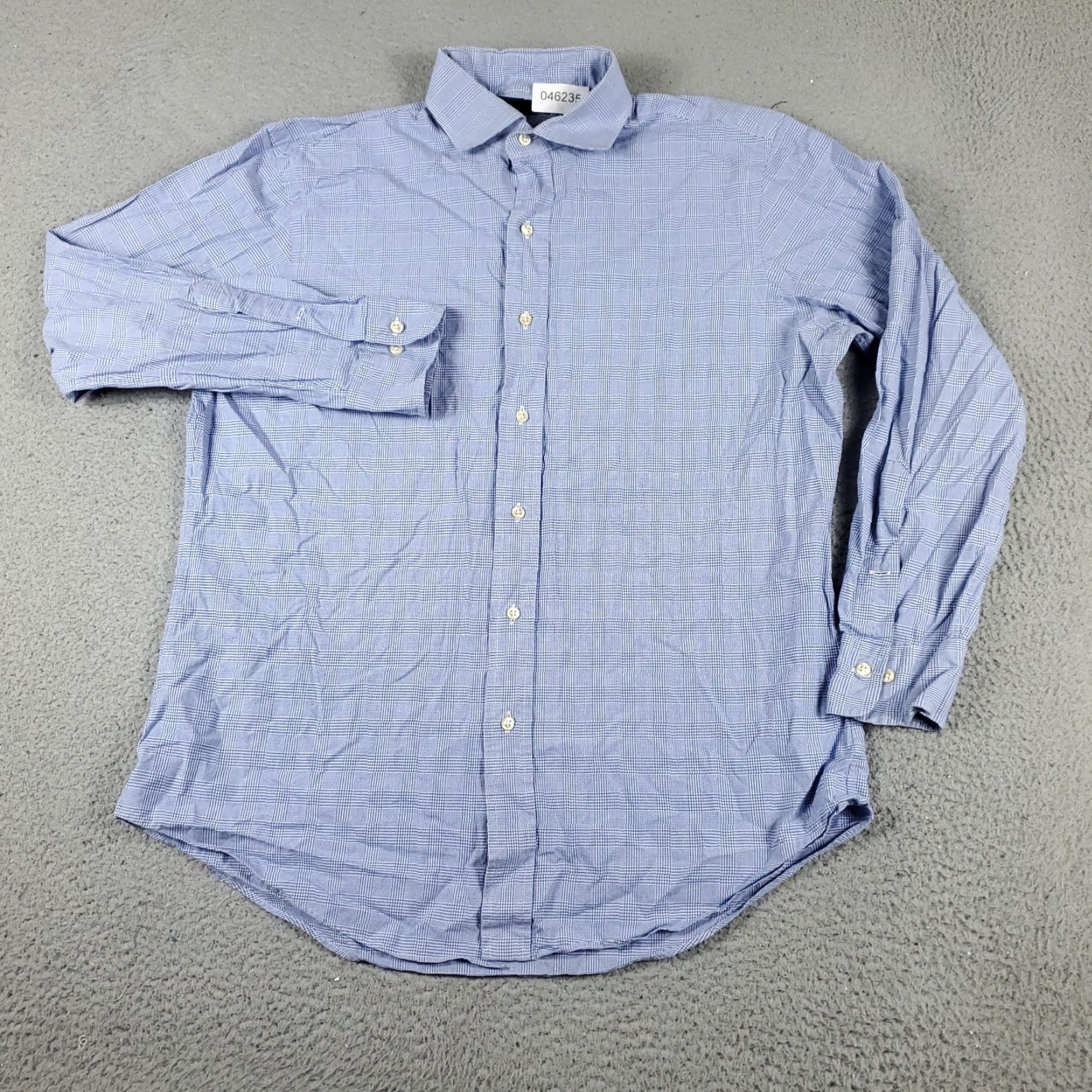 Ralph Lauren Ralph Lauren Dress Shirt Blue Plaid Button-Up Long Sleeve Adult 16 Mens Size 42R - 2 Thumbnail