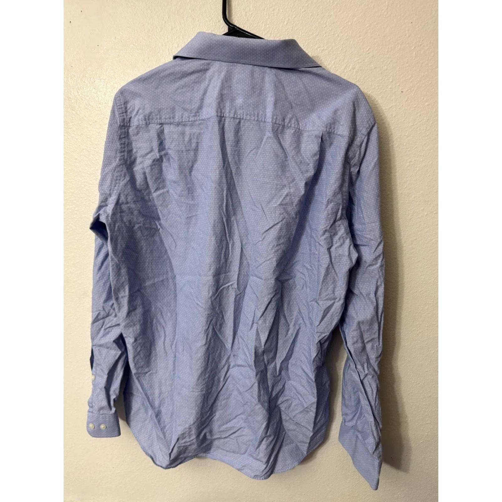Vintage VINTAGE Black Brown 1826 Shirt Long Sleeve Button-Up Collared Shirt Men's Large Brown Blue Solid All Seasons 80s Size US L / EU 52-54 / 3 - 2 Thumbnail