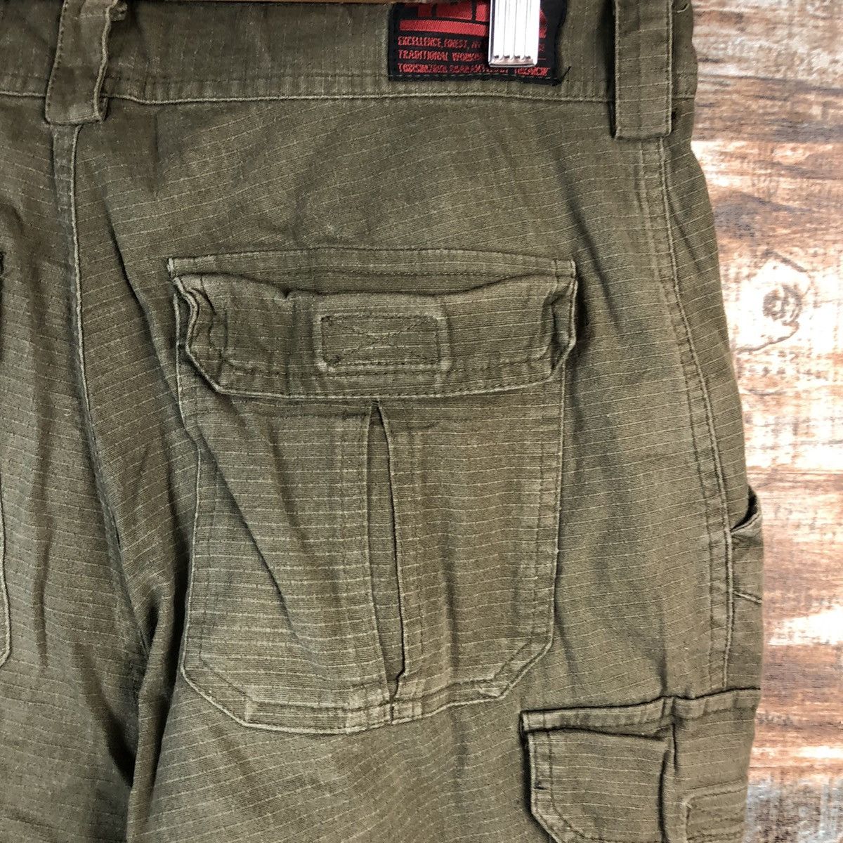 Japanese Brand Tora Green Cargo Multipocket Joggers Pants #A2533 Size US 28 / EU 44 - 20 Thumbnail