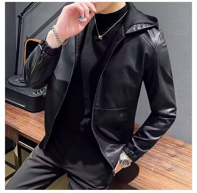 Japanese Brand Casual PU Leather Jacket Size US XXL / EU 58 / 5 - 1 Thumbnail