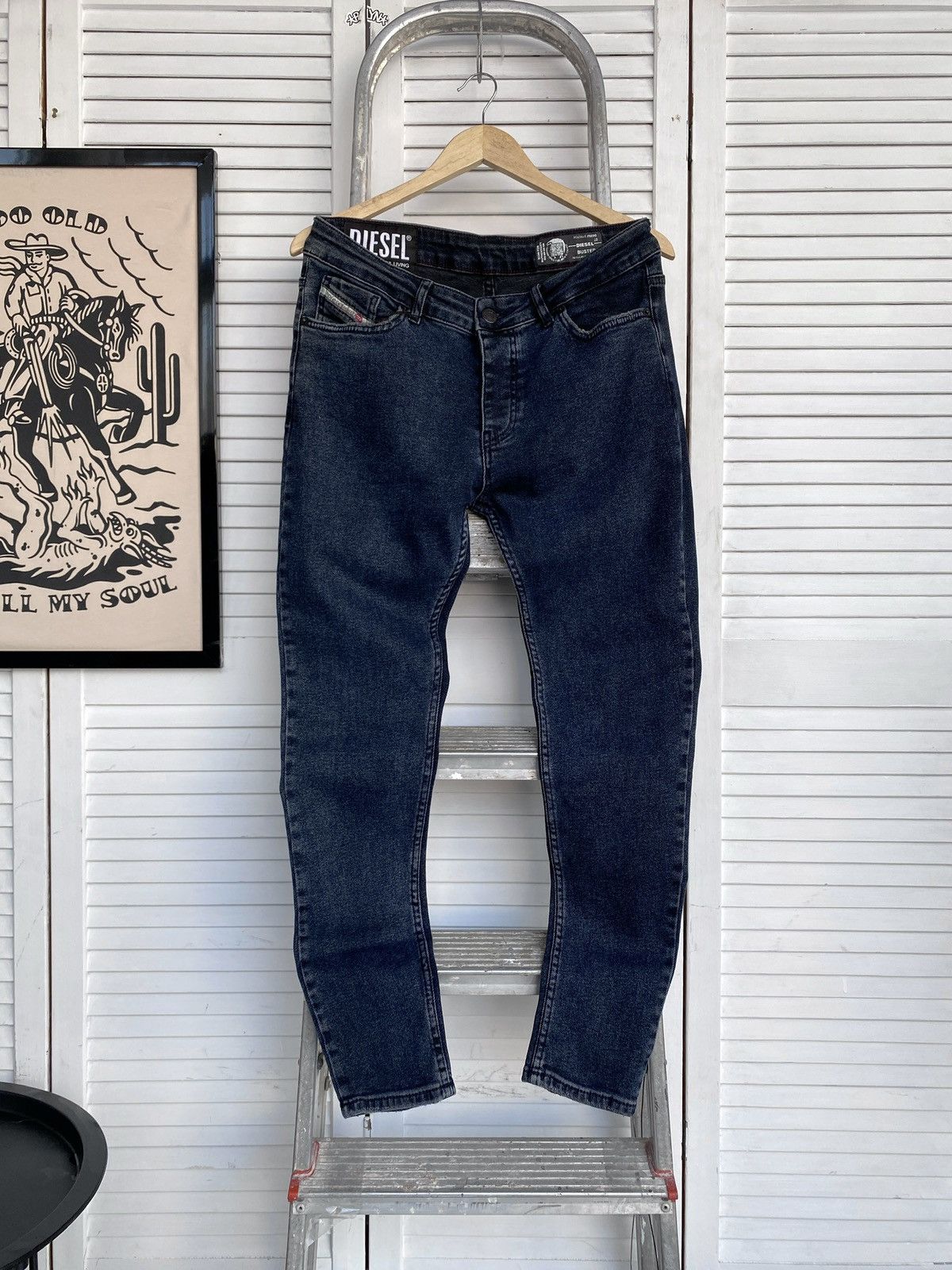 Diesel DIESEL BUSTER Stretch Regular Denim Jeans Pants Y2K Size US 34 / EU 50 - 2 Thumbnail