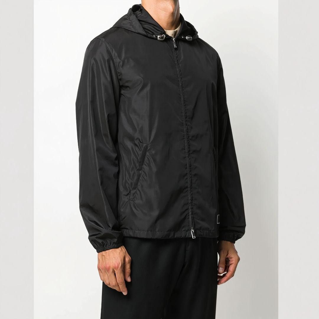 Valentino Valentino Black Nylon Windbreaker Jacket Size US S / EU 44-46 / 1 - 2 Thumbnail