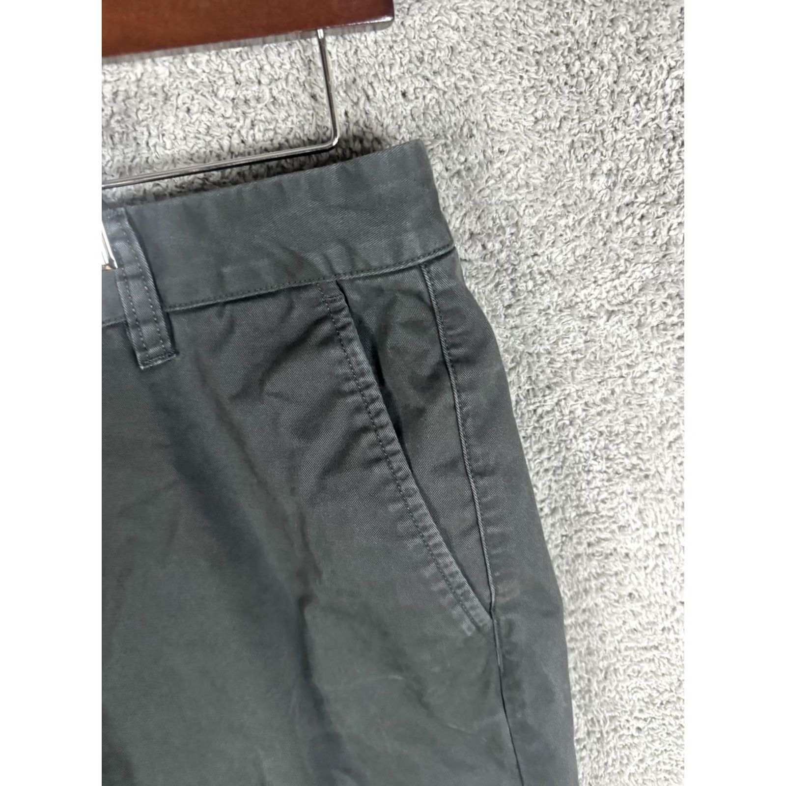 Bonobos Bonobos Pants Mens 33x32 Gray Tailored Chino Slim Casual Cotton Stretch Dress Pants Size US 33 - 3 Thumbnail