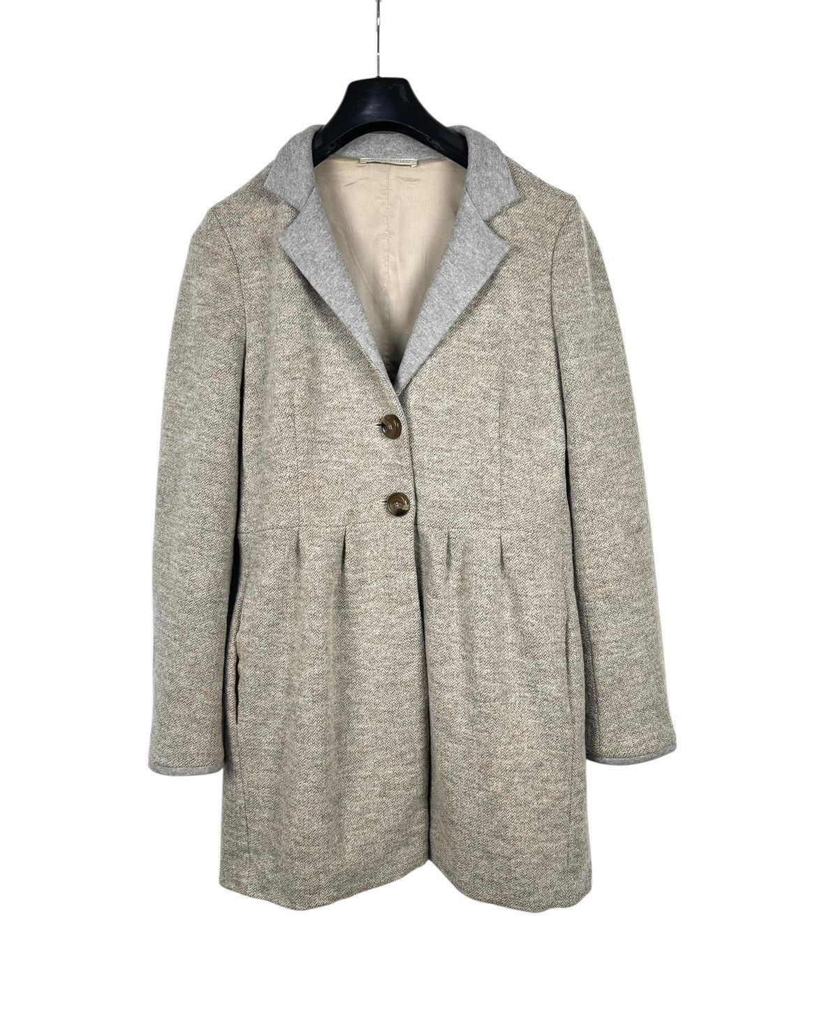 Fabiana Filippi Fabiana Filippi Lana Merino Wool Herringbone Coat size M Size M / US 6-8 / IT 42-44 - 10 Thumbnail