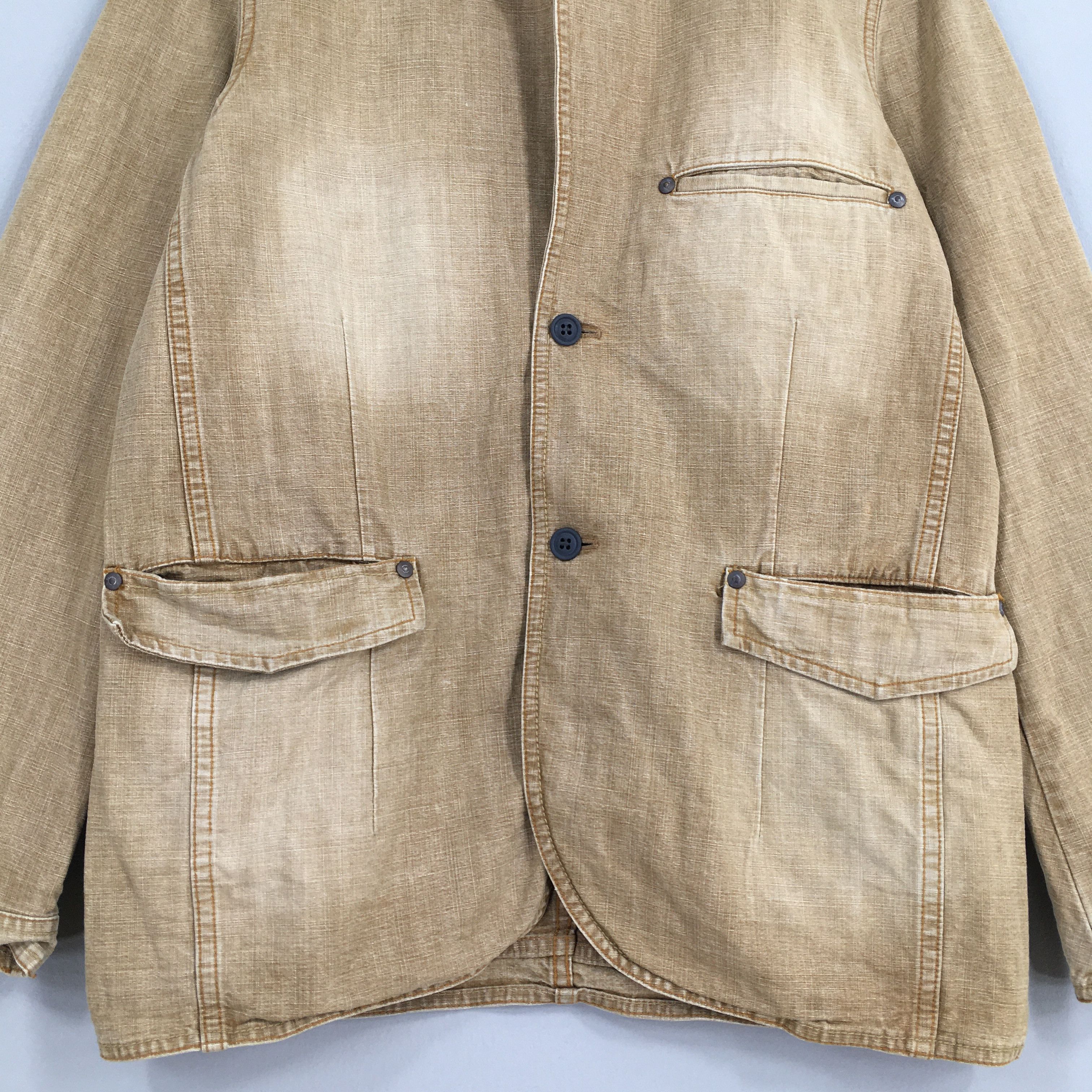 Vintage Vintage 80s Weldgin Denim Workers Brown Jacket Large Size US L / EU 52-54 / 3 - 3 Thumbnail