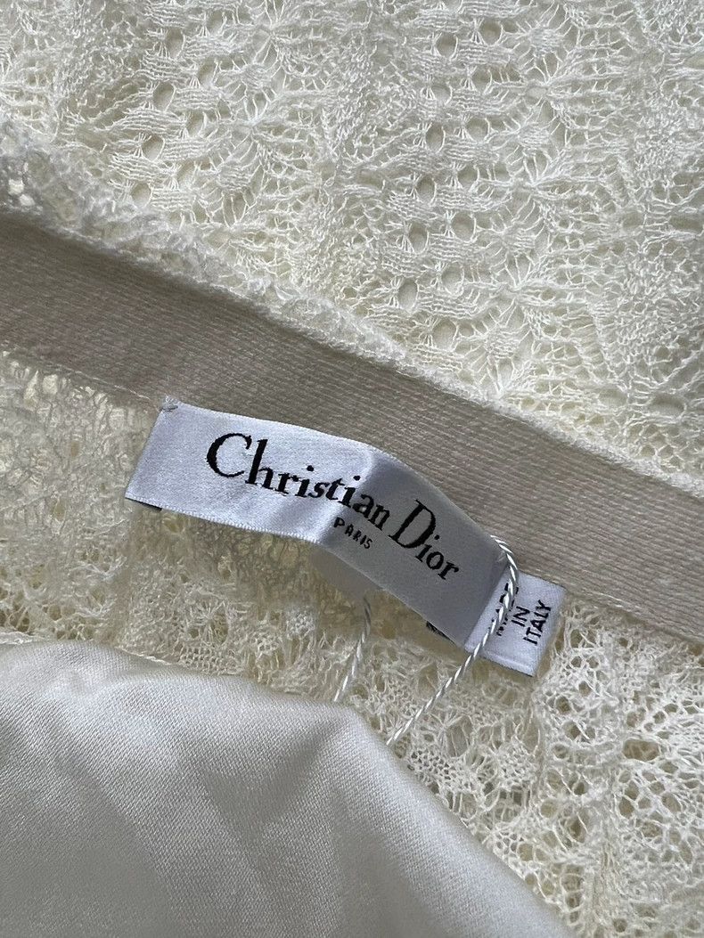 Dior Dior Beige lace skirt Size 27" / US 4 / IT 40 - 3 Thumbnail