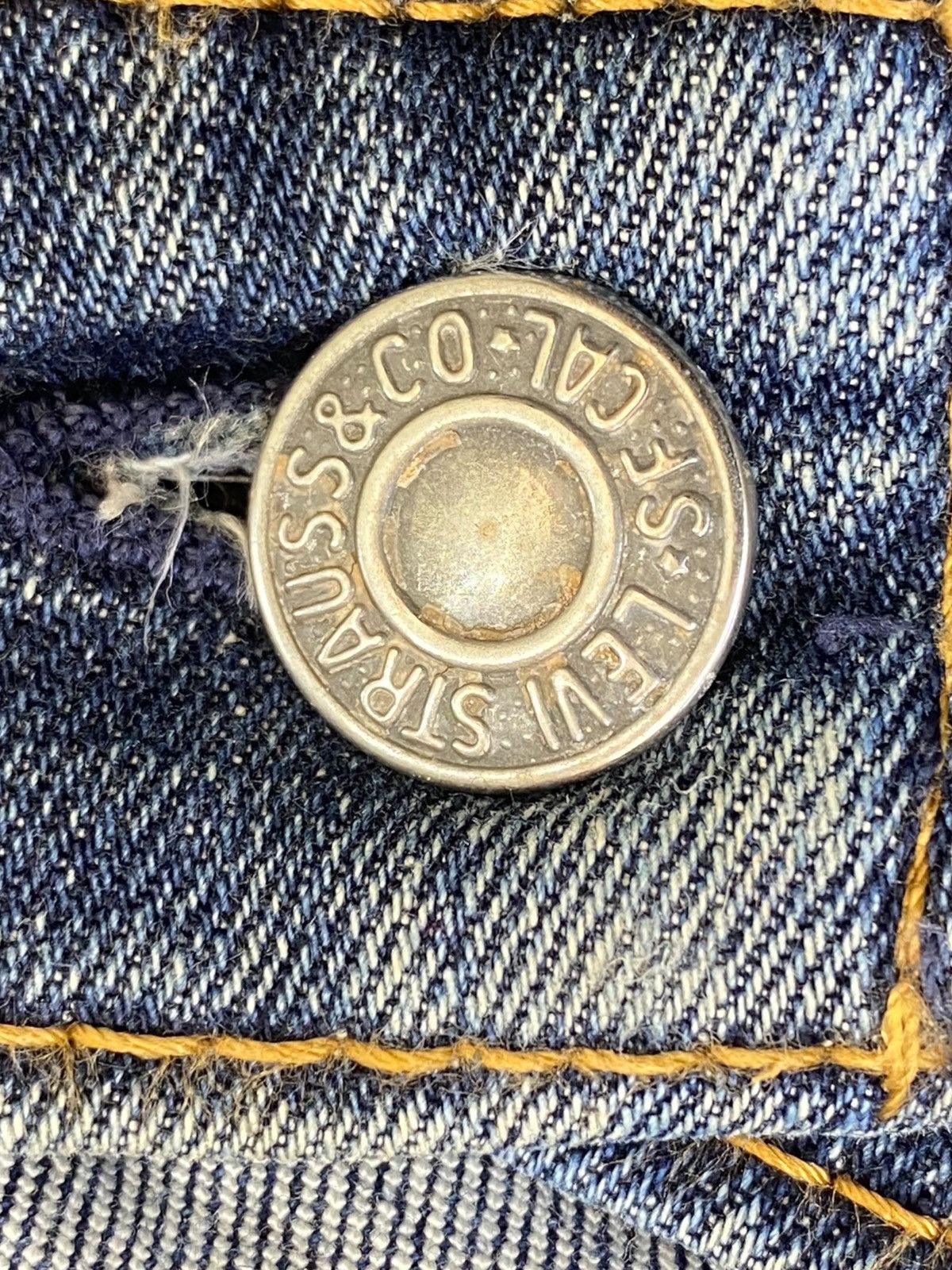 Levi's Levi’s Mud Wash Whiskered Style Straight Leg Jeans Size US 31 - 10 Thumbnail