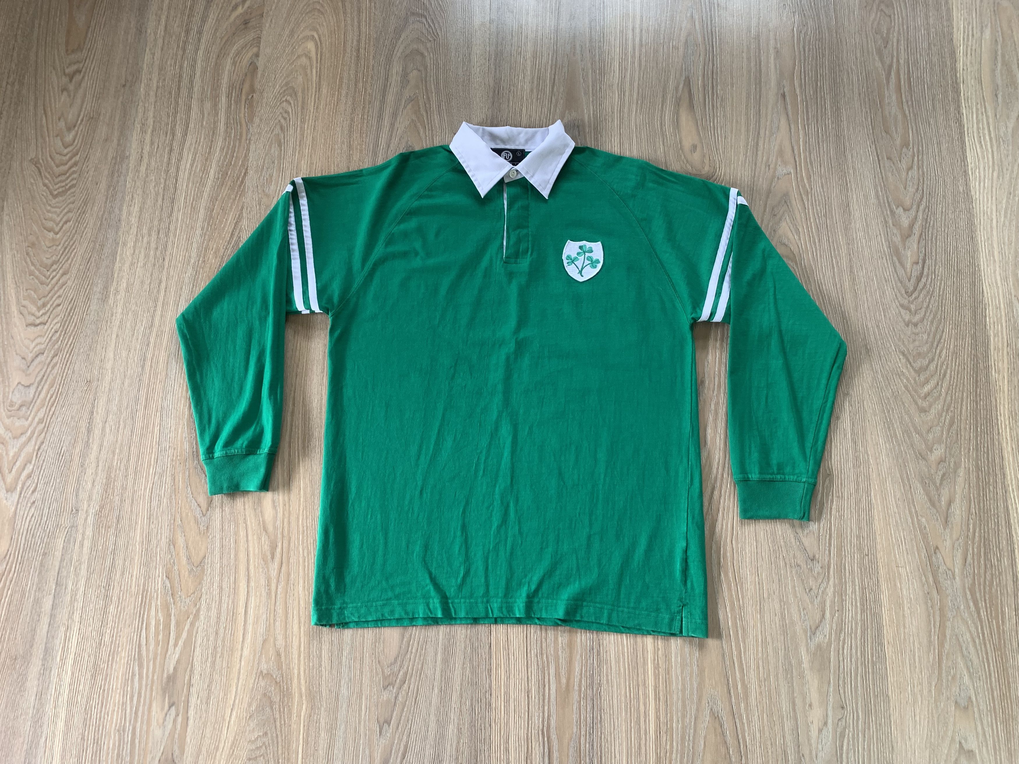 Vintage Vintage Ireland Rugby Cotton Longsleeve Polo T Shirt Size US L / EU 52-54 / 3 - 1 Thumbnail