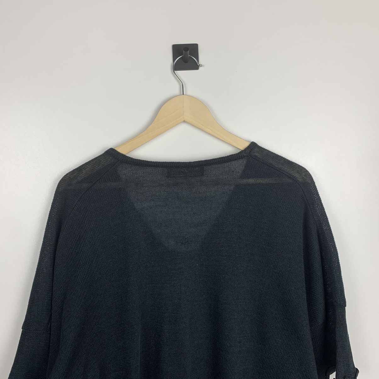 Other Barbara Speer Knit Linen Cardigan Black Short Sleeve Size XS / US 0-2 / IT 36-38 - 9 Thumbnail