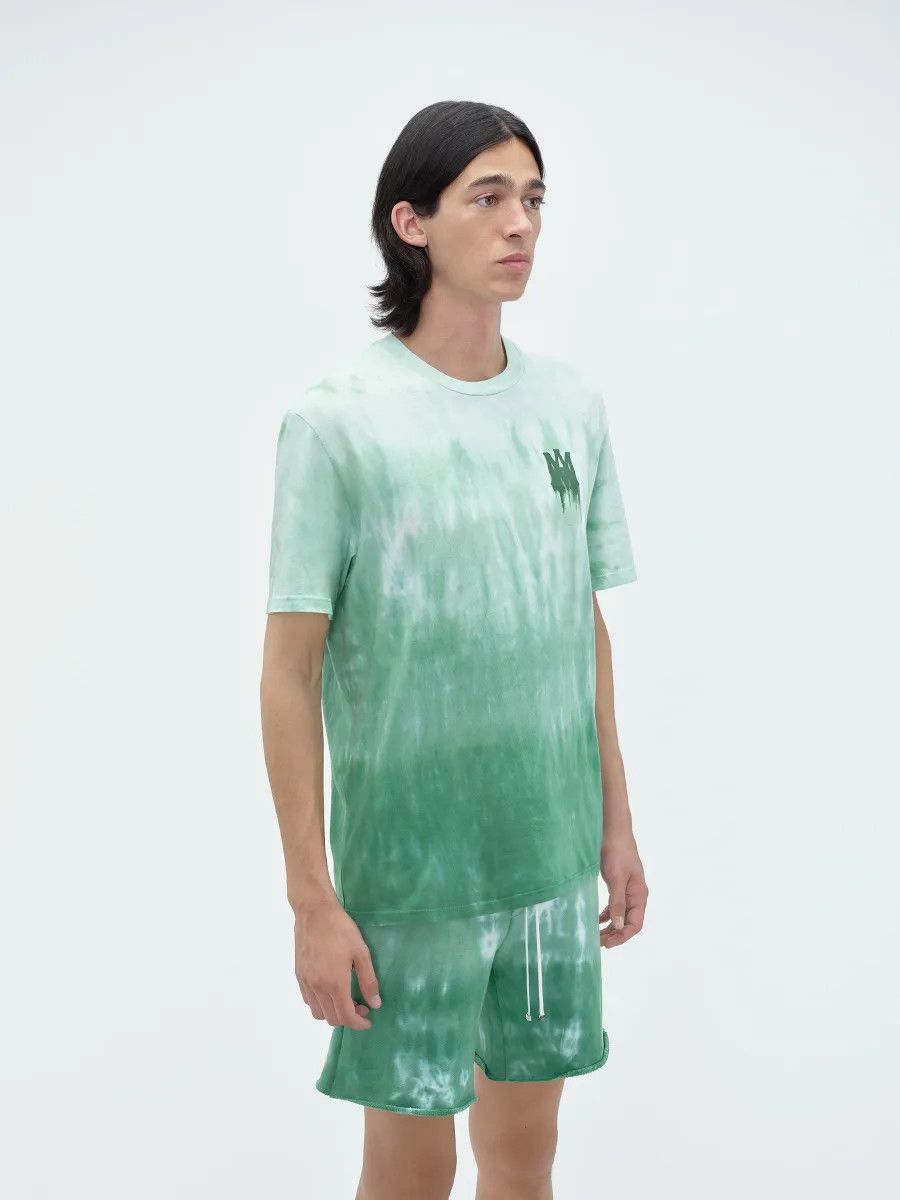 Amiri o1s1wg110425 Ma Logo Dip Dye T-Shirt in Green Size US L / EU 52-54 / 3 - 4 Thumbnail