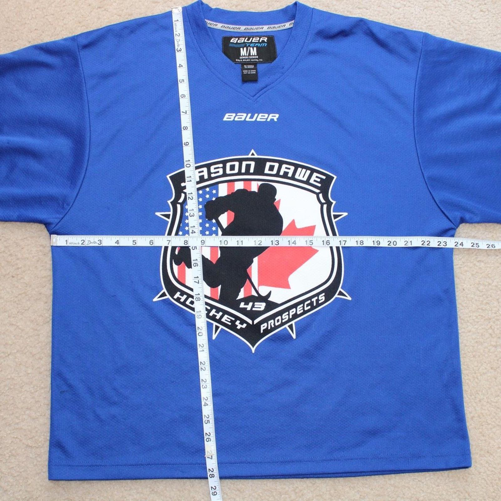 & Other Stories Blue Y2K Bauer Long sleeve Graphic Hockey Jersey Size US M / EU 48-50 / 2 - 4 Thumbnail
