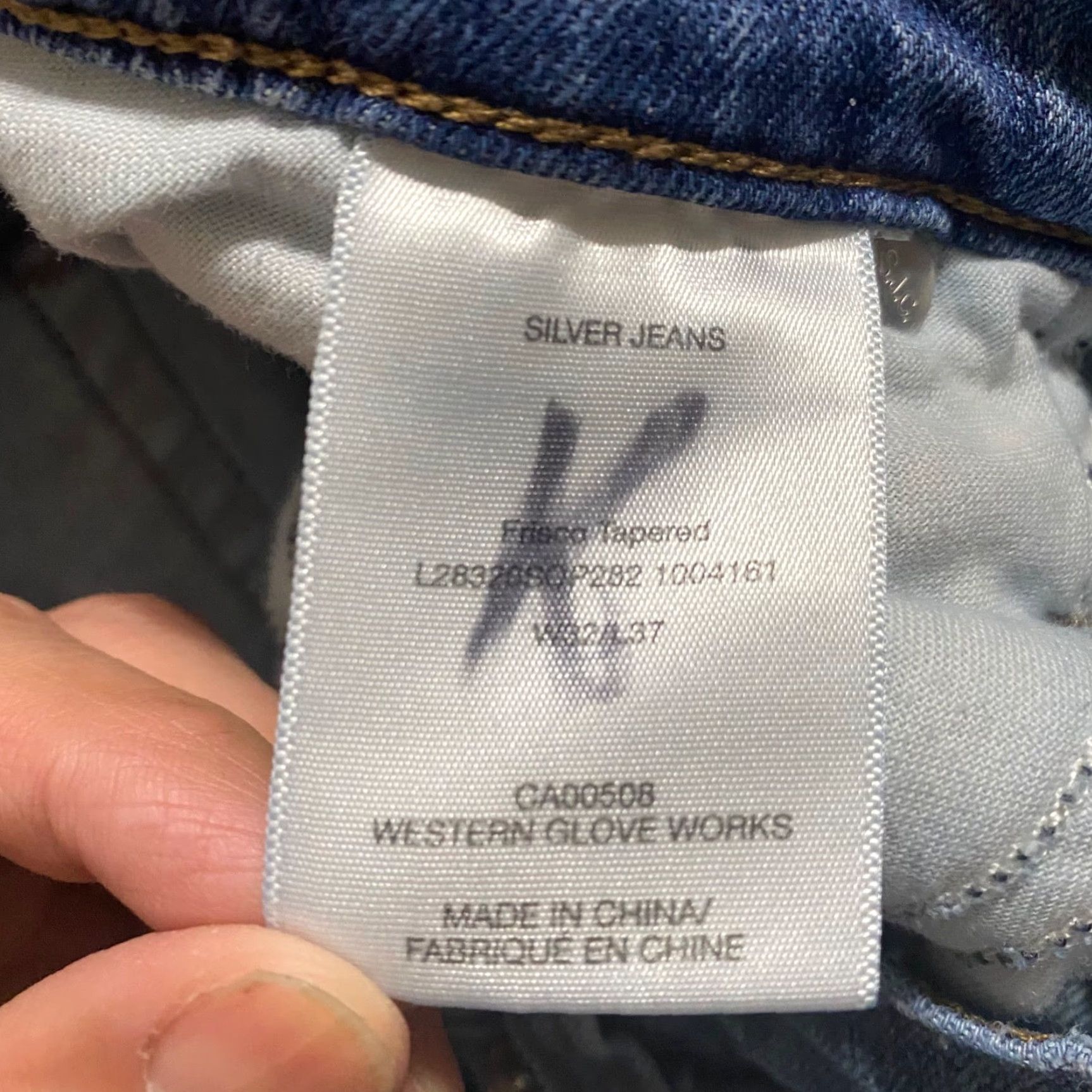 Silver Jeans Co. Silver Jeans Jeans 32x37 Blue Denim Medium Wash Mid Rise Tapered Mens Regular Fit Pocket Zipper Button Frisco Brand Size US 32 / EU 48 - 4 Thumbnail