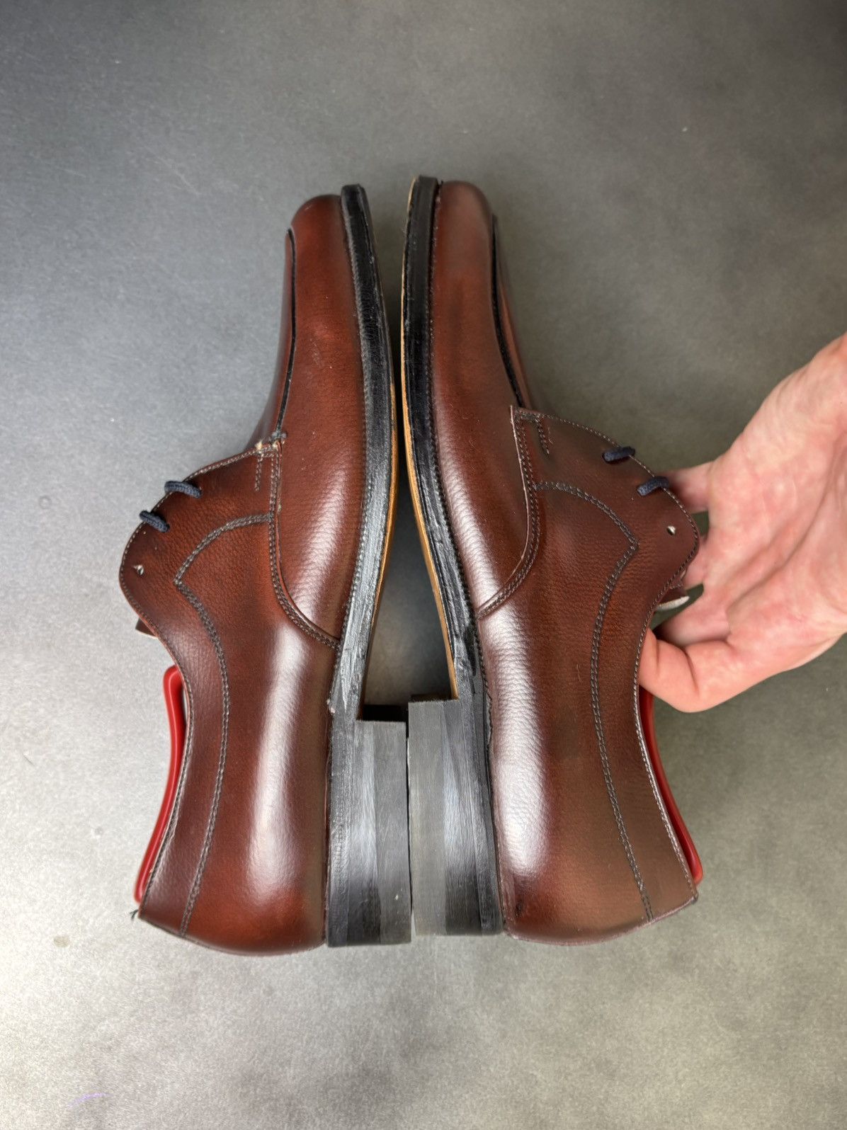 Eaton × Leather × Vintage 1960s Vintage Loafers 1970s Leather Moc Toe Size US 9 / EU 42 - 17 Thumbnail