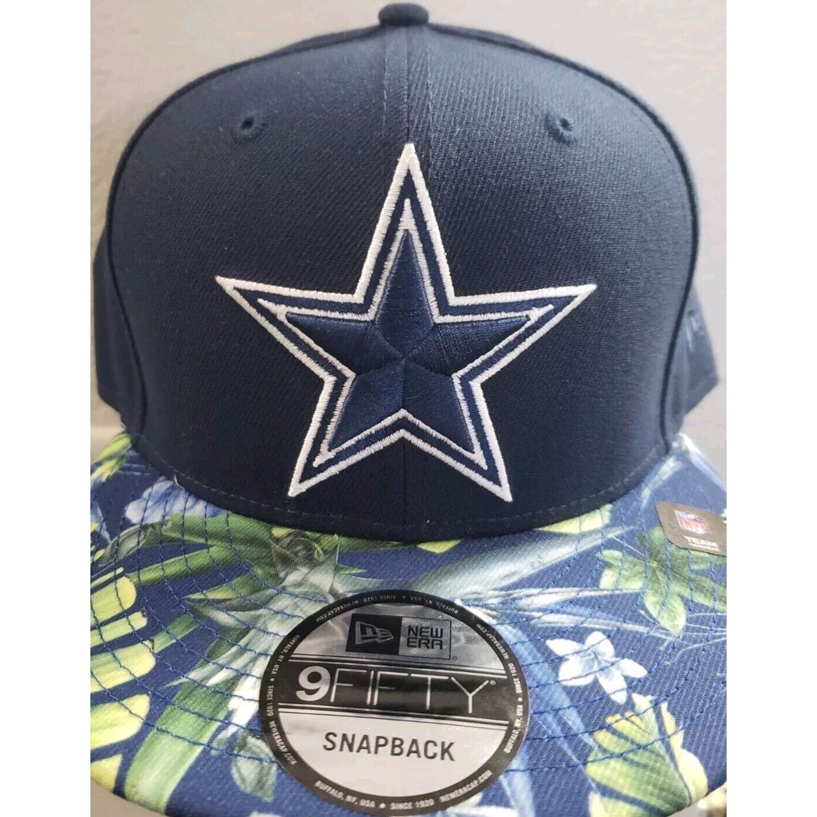 New Era Dallas Cowboys Hat Cap NFL Floral Snapback 950 Navy New Era Size ONE SIZE - 1 Thumbnail