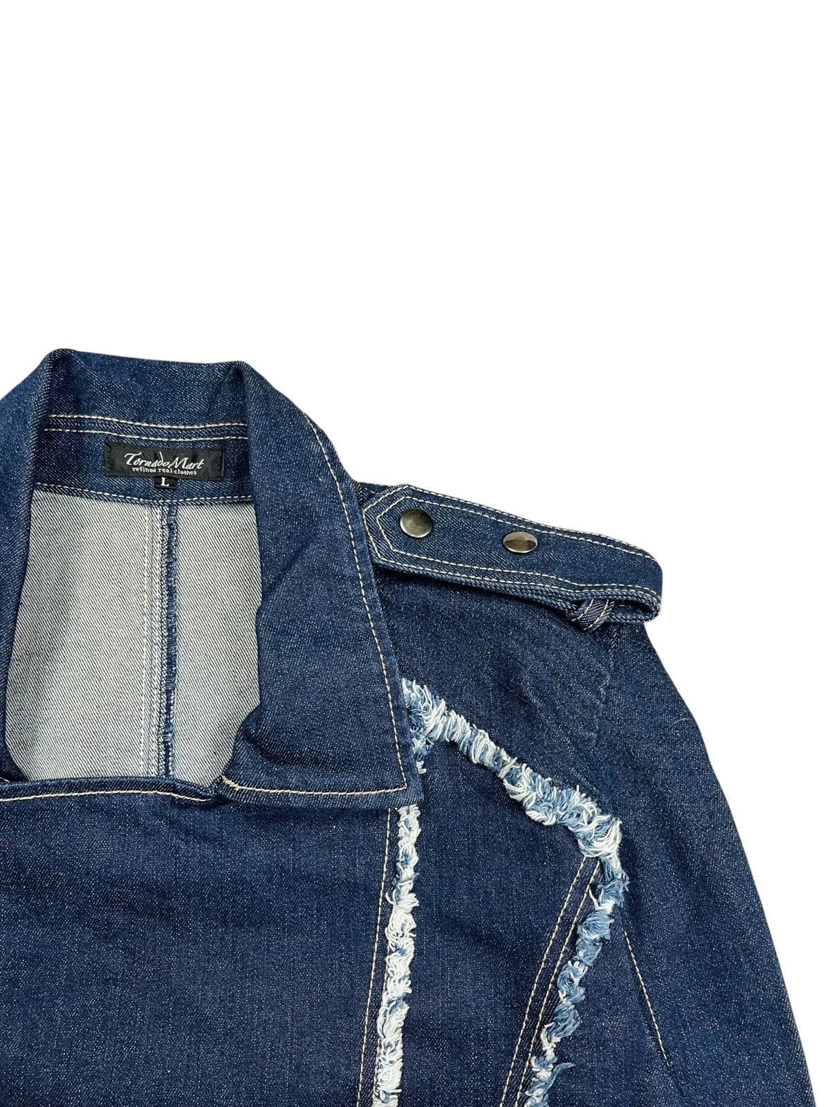 If Six Was Nine 2000s Tornado Mart - Vkei Style Denim Jacket Size US L / EU 52-54 / 3 - 13 Thumbnail