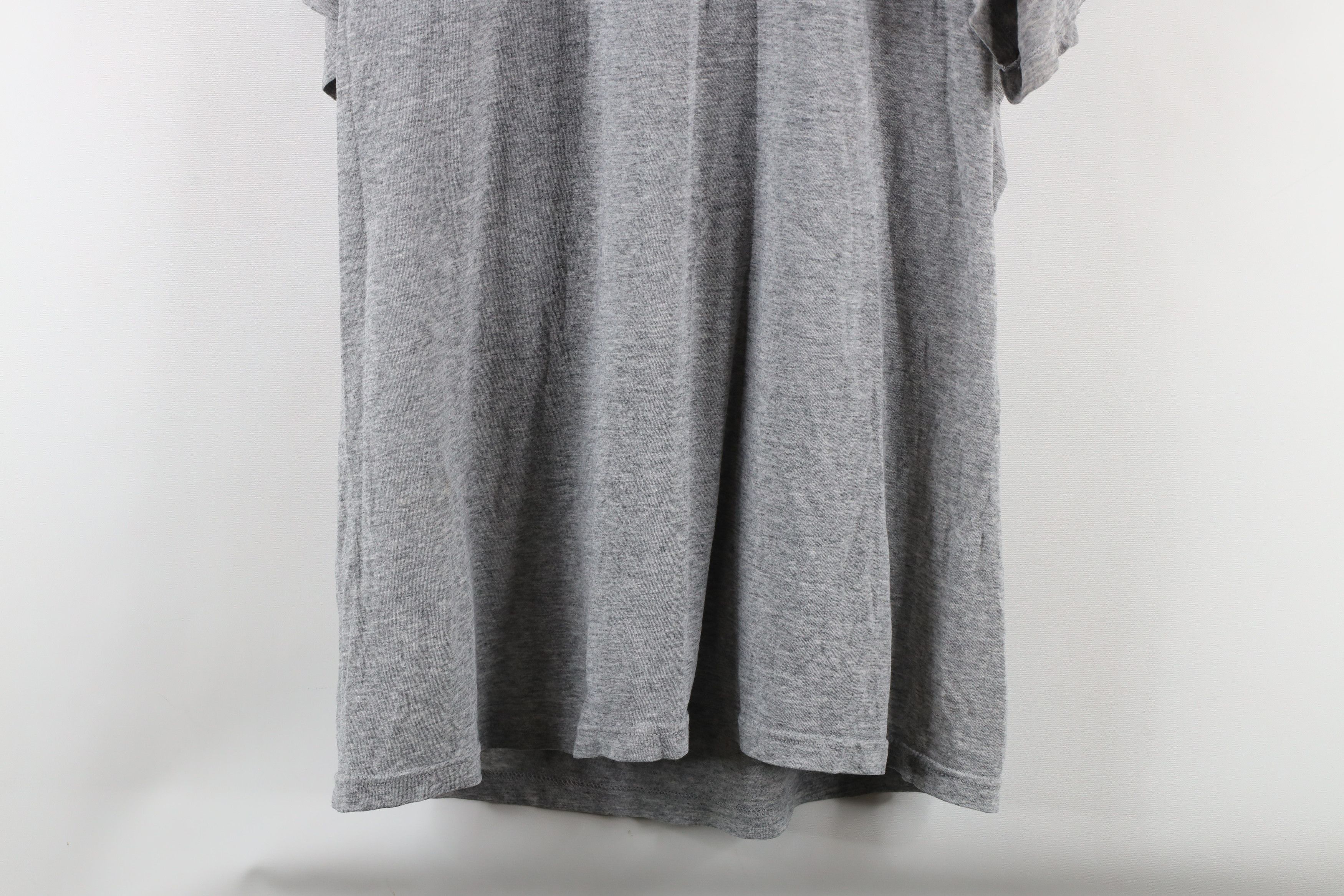 Vintage Vintage 90s Streetwear Blank Pocket T-Shirt Heather Gray Size US L / EU 52-54 / 3 - 11 Thumbnail